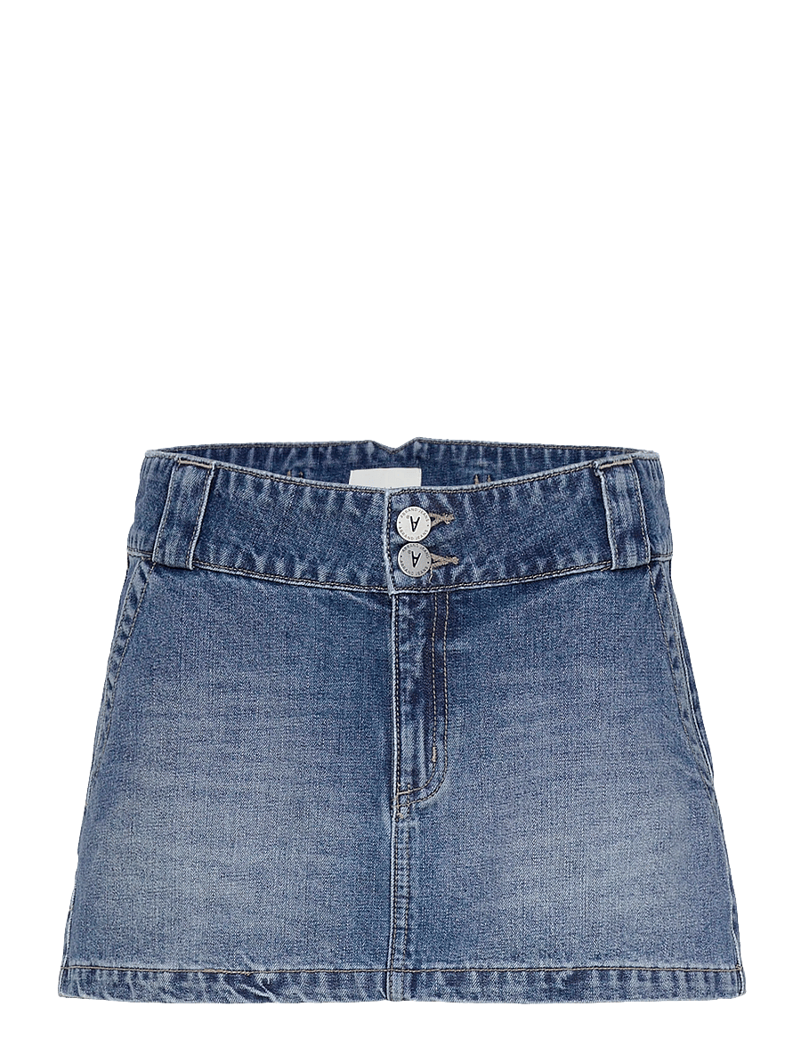 ABRAND - 99 LOW SKIRT BEBE TUXEDO BEBE - denimnederdele - blue - 1
