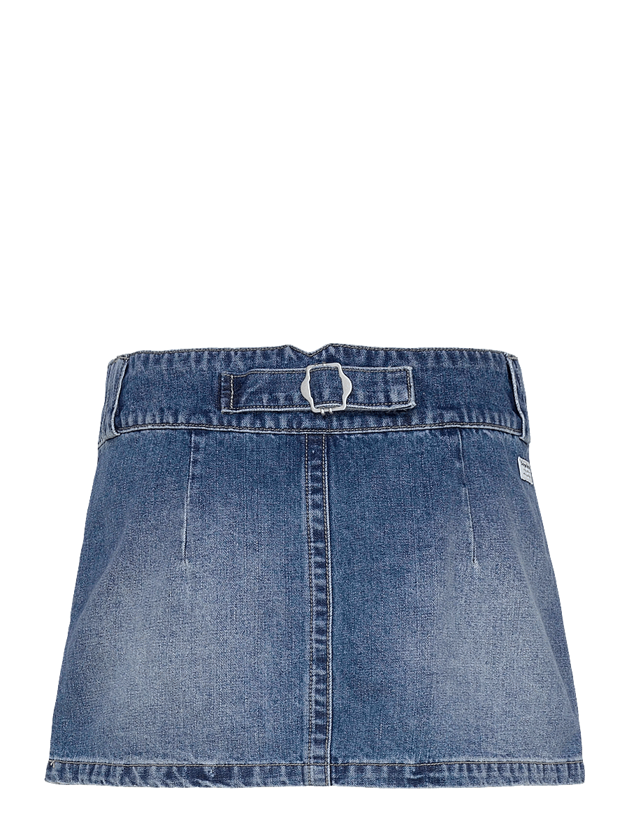 ABRAND - 99 LOW SKIRT BEBE TUXEDO BEBE - denimnederdele - blue - 2