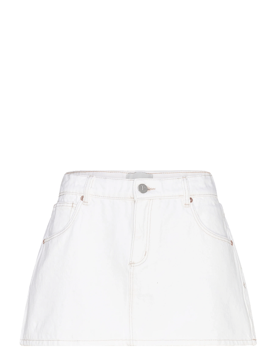ABRAND - 99 LOW SKIRT WESTERN WHITE WESTERN WHITE - denimskjørt - white - 0