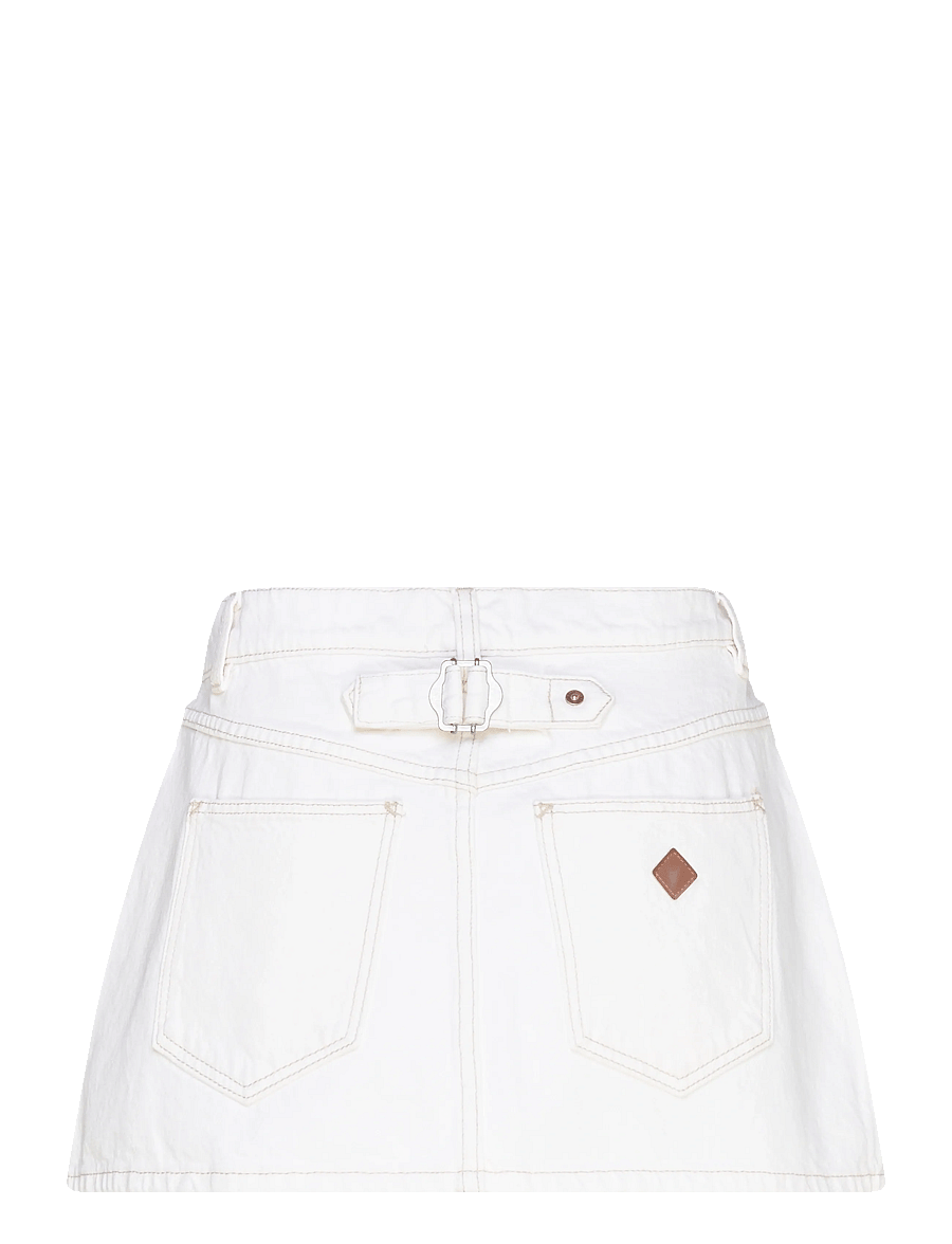 ABRAND - 99 LOW SKIRT WESTERN WHITE WESTERN WHITE - denimskjørt - white - 1