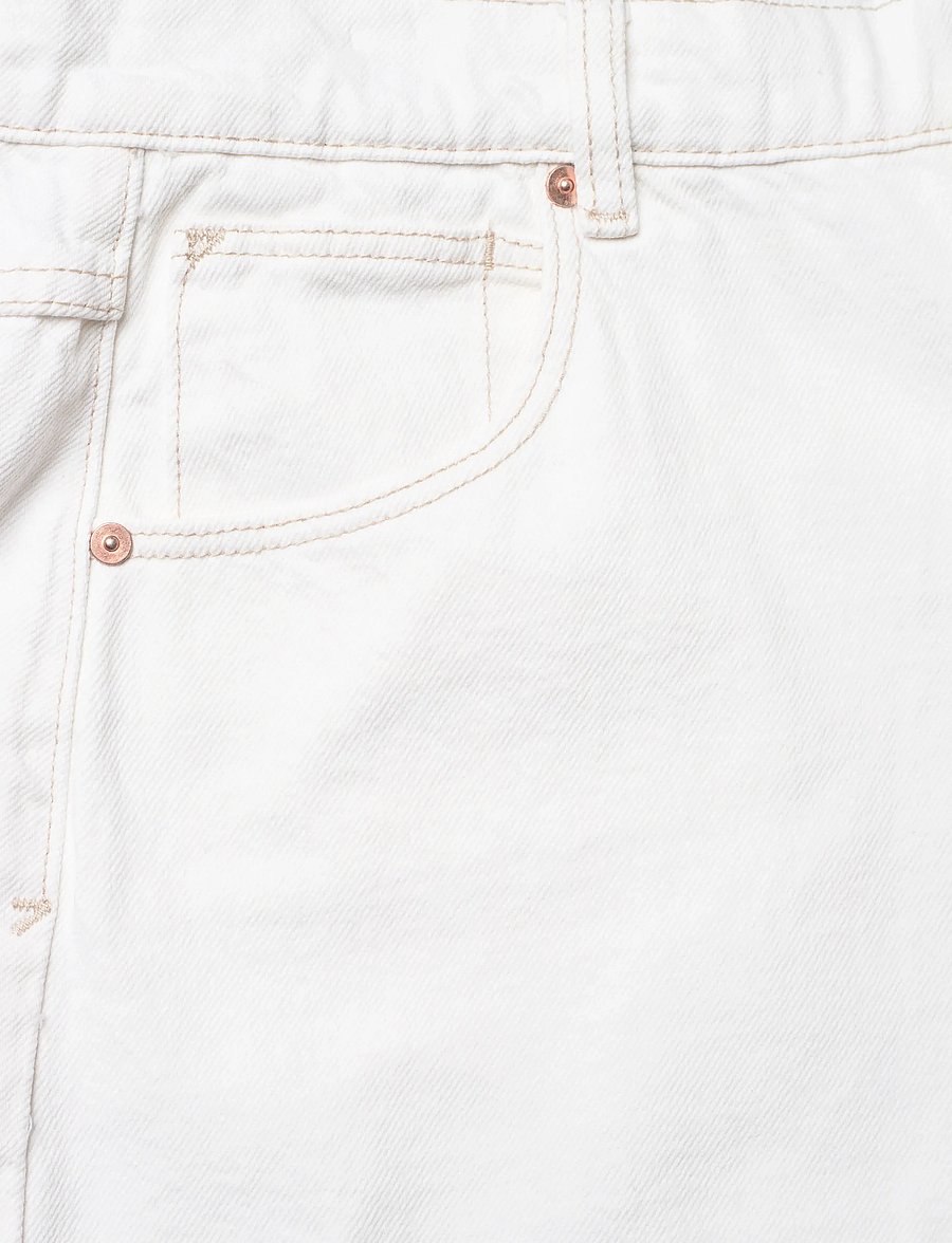 ABRAND - 99 LOW SKIRT WESTERN WHITE WESTERN WHITE - denimskjørt - white - 2