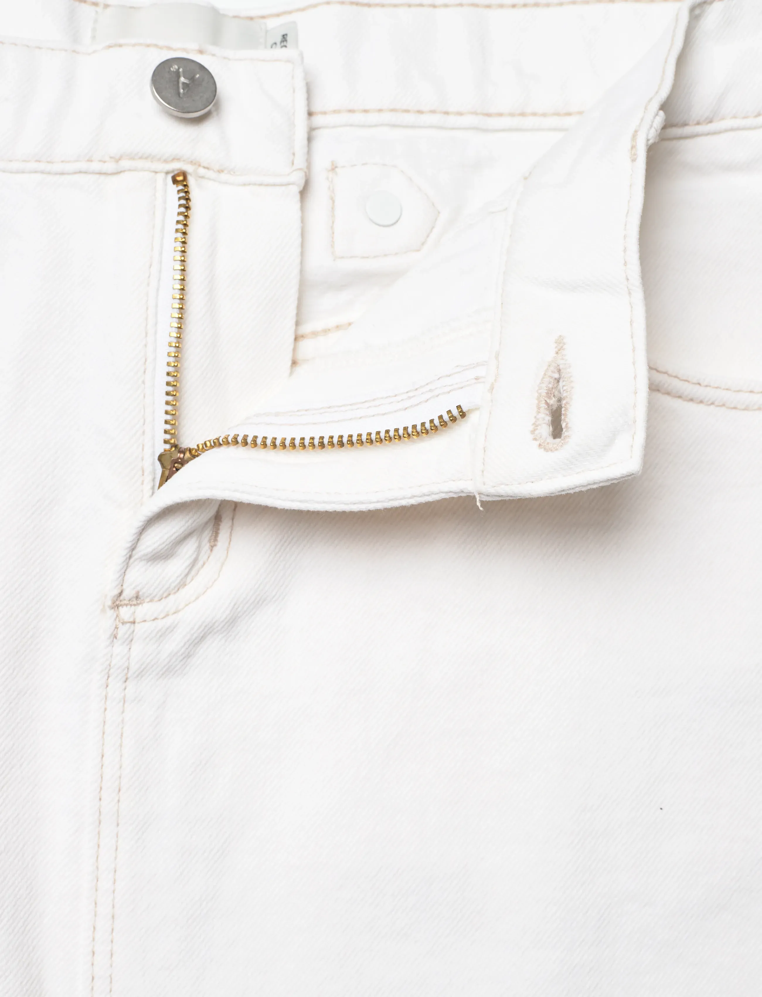 ABRAND - 99 LOW SKIRT WESTERN WHITE WESTERN WHITE - denimnederdele - white - 3