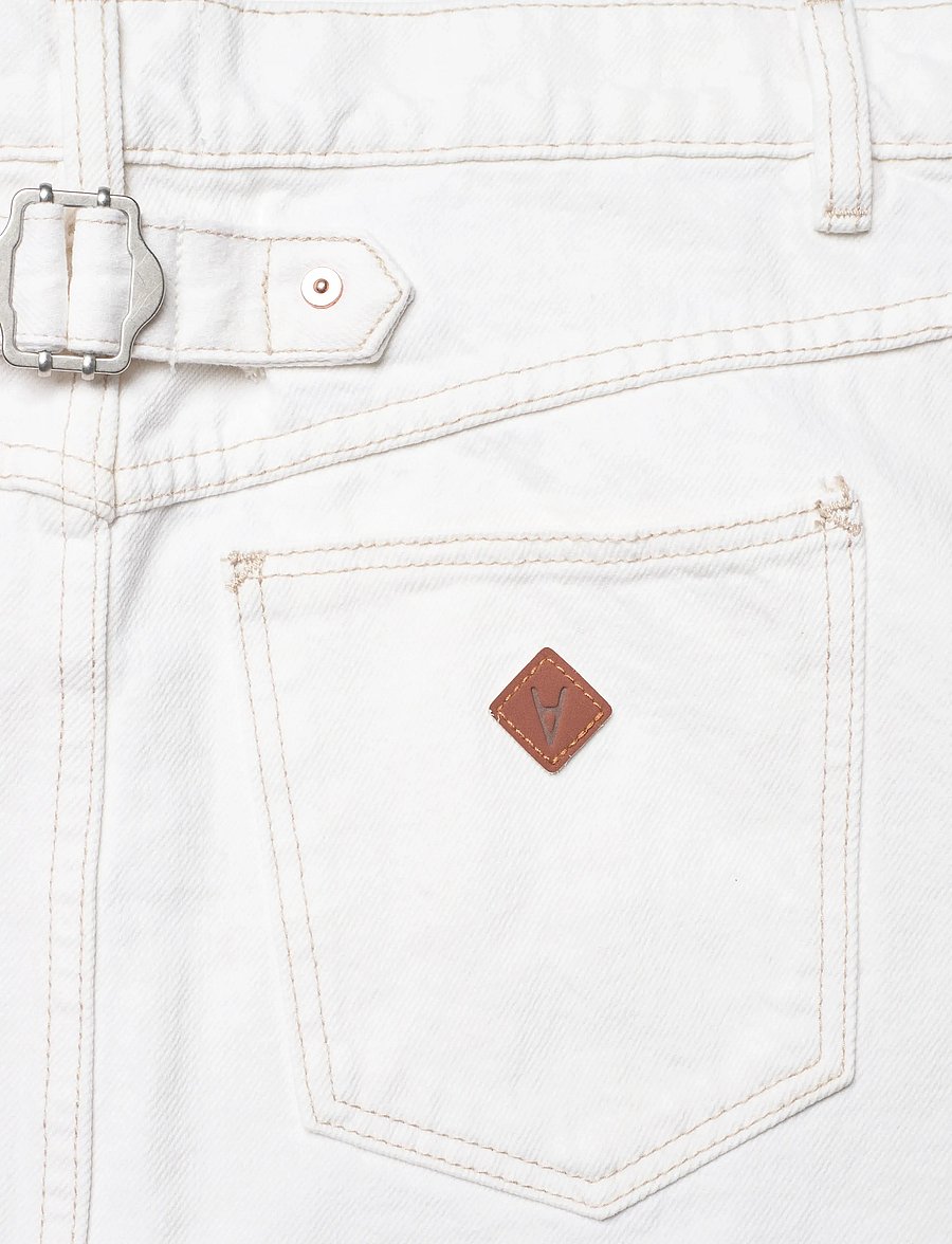 ABRAND - 99 LOW SKIRT WESTERN WHITE WESTERN WHITE - denimskjørt - white - 4