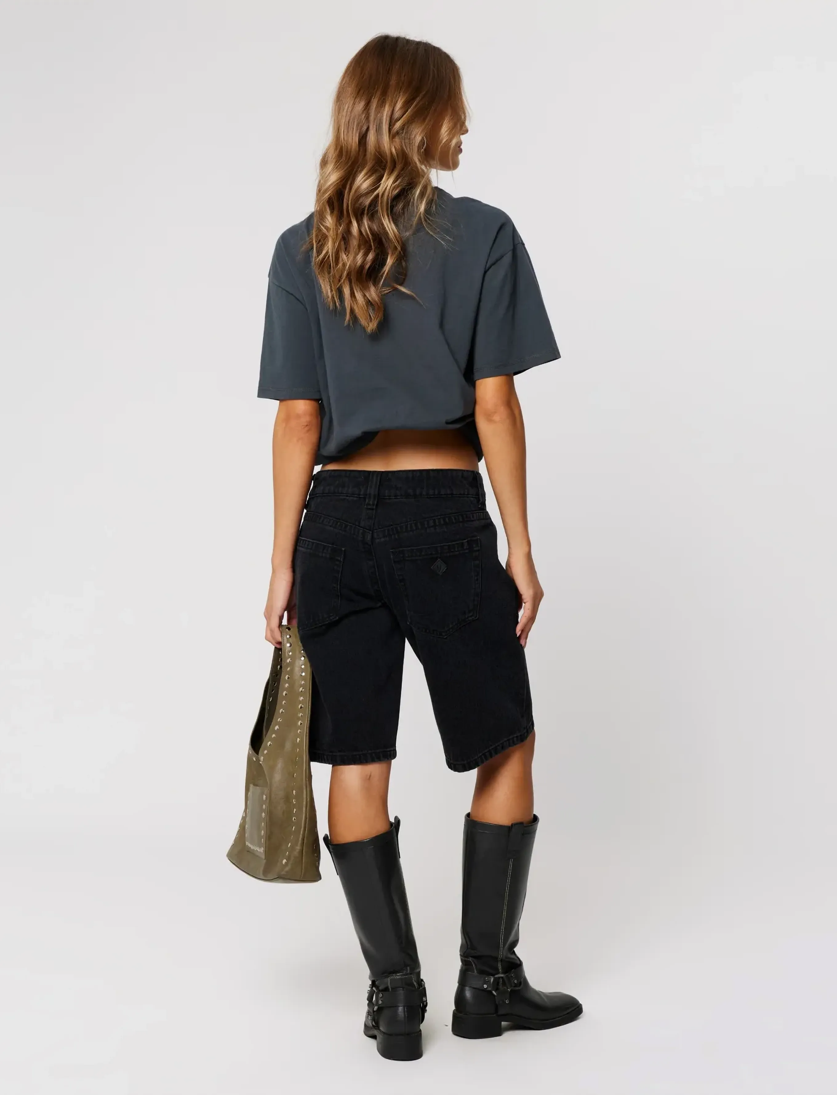 ABRAND - 00 SUPER LOW SHORT BRIE BRIE - shorts - black - 4