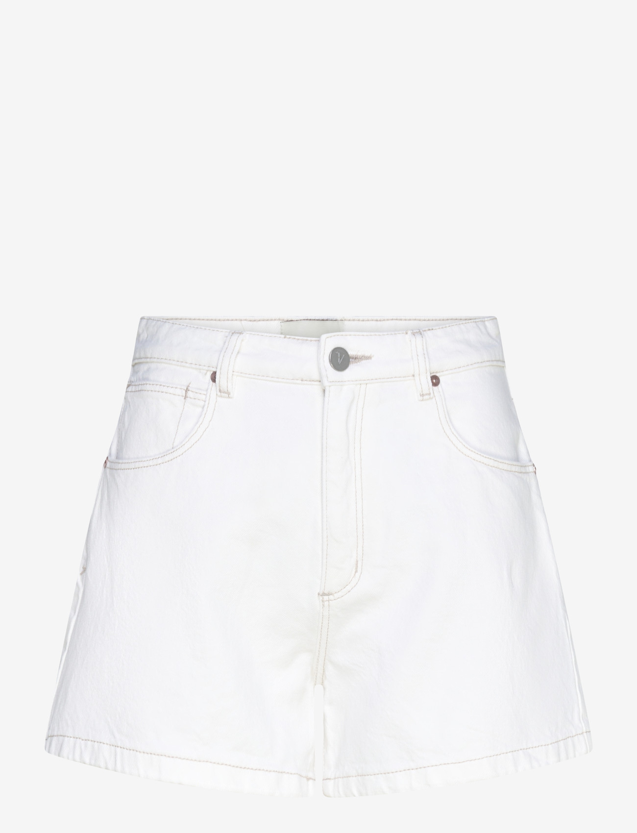 ABRAND - VENICE SHORT WESTERN WHITE WESTERN WHITE - lühikesed teksapüksid - white - 0