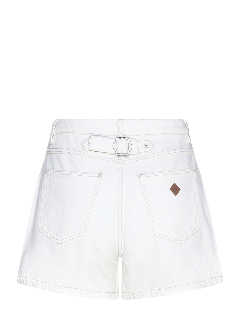 ABRAND - VENICE SHORT WESTERN WHITE WESTERN WHITE - lühikesed teksapüksid - white - 1