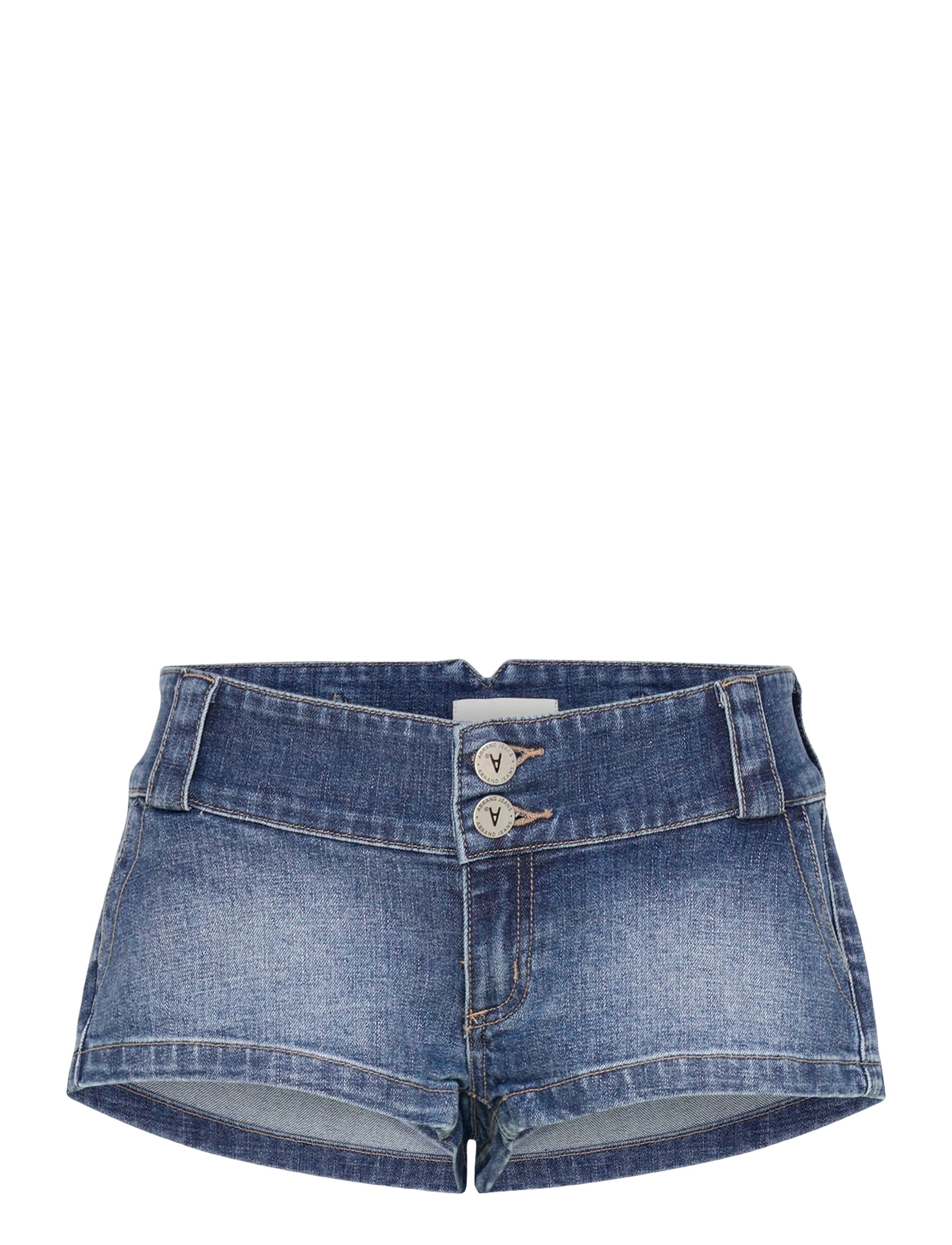 ABRAND 00 Super Low Mini Kurz Bebe Tuxedo Bebe Blau - 26 - Damen