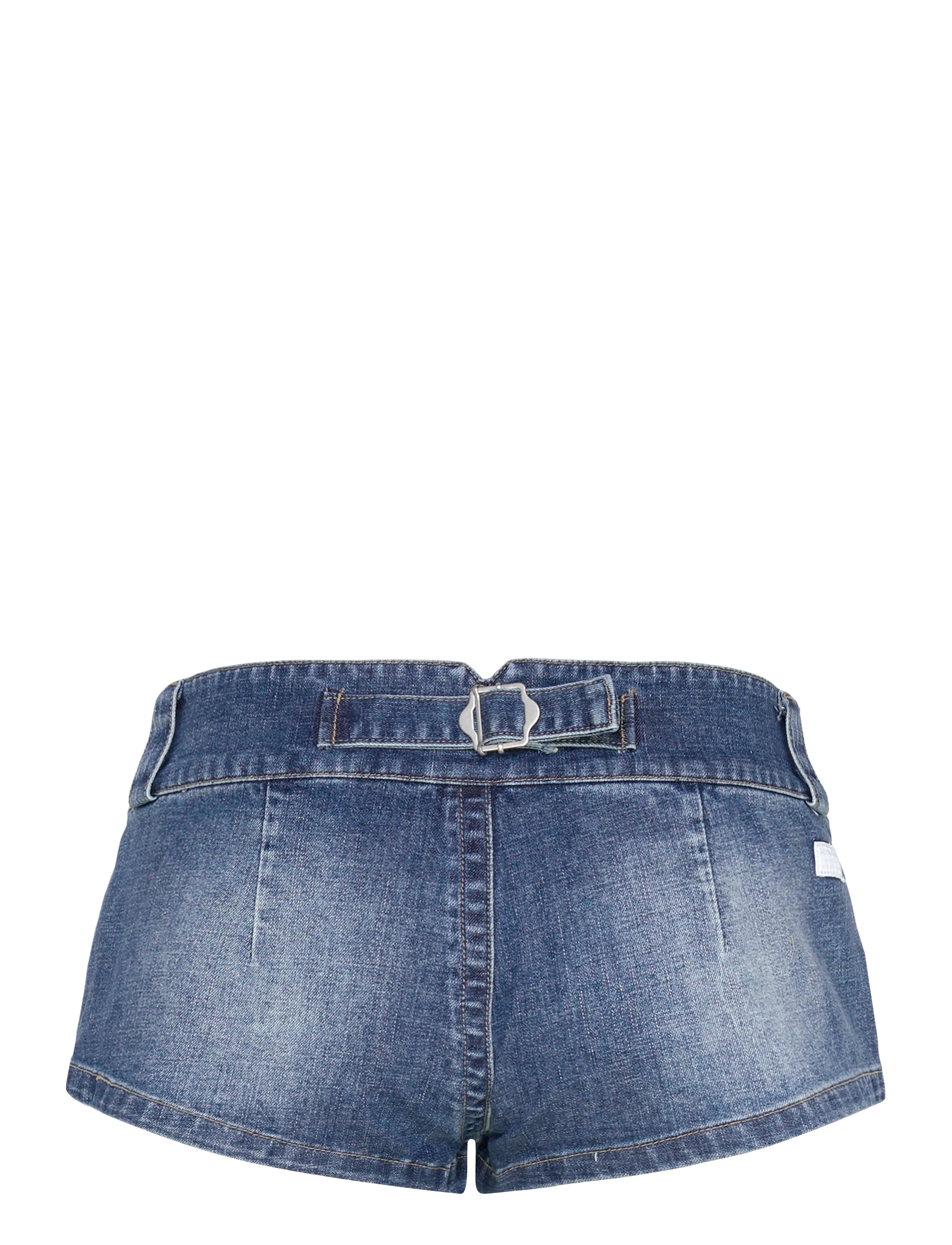 ABRAND - 00 SUPER LOW MINI SHORT BEBE TUXEDO BEBE - jorts - blue - 1