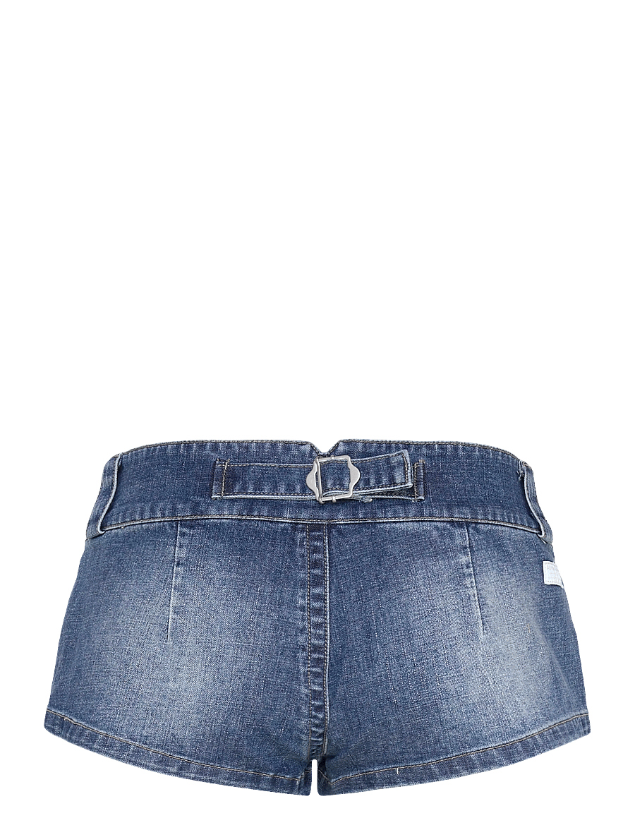 ABRAND - 00 SUPER LOW MINI SHORT BEBE TUXEDO BEBE - jeansshorts - blue - 2