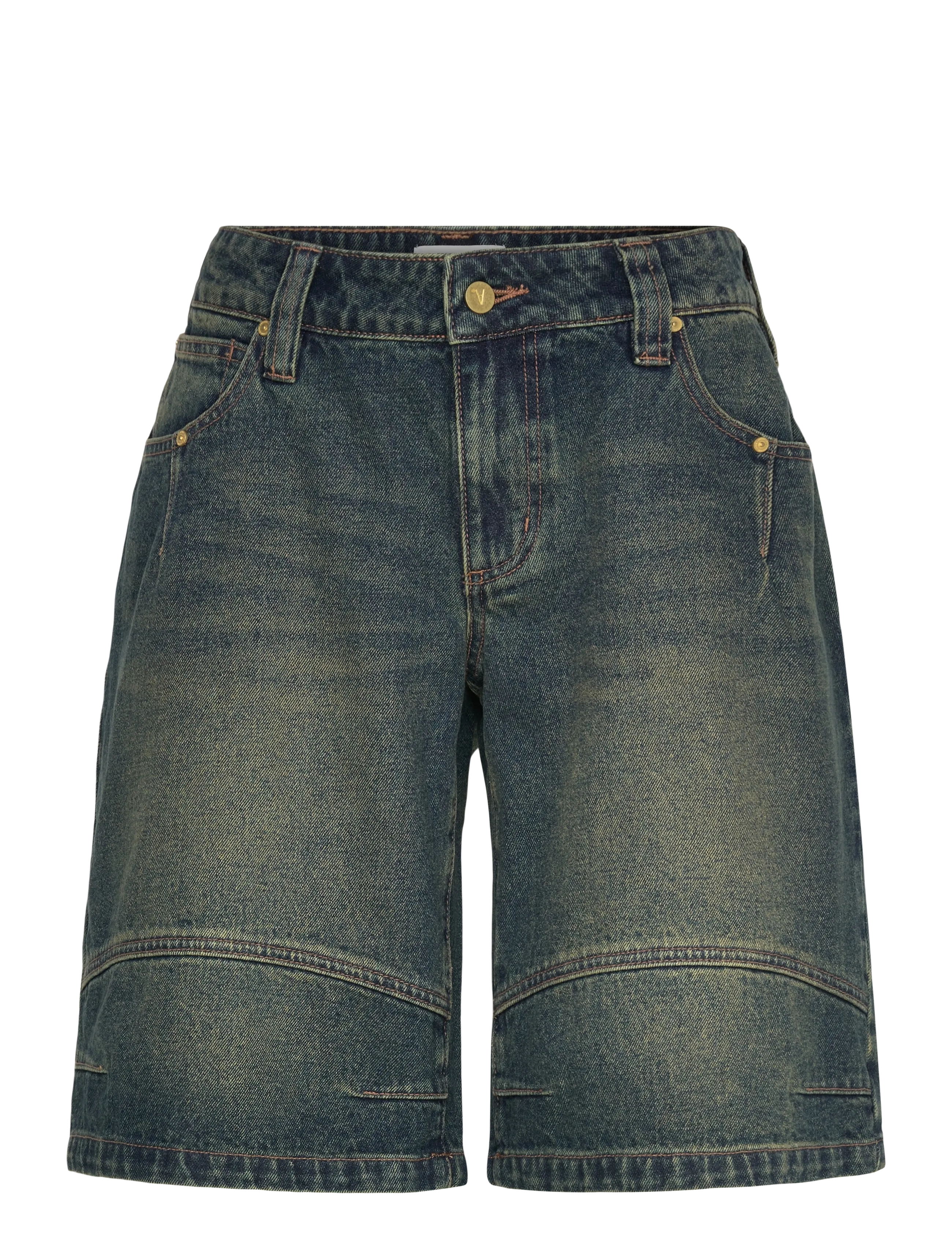 ABRAND 00 SUPER LOW BAGGY JORT RILEY ENGINEERED RILEY - Clothing - BLUE / blue