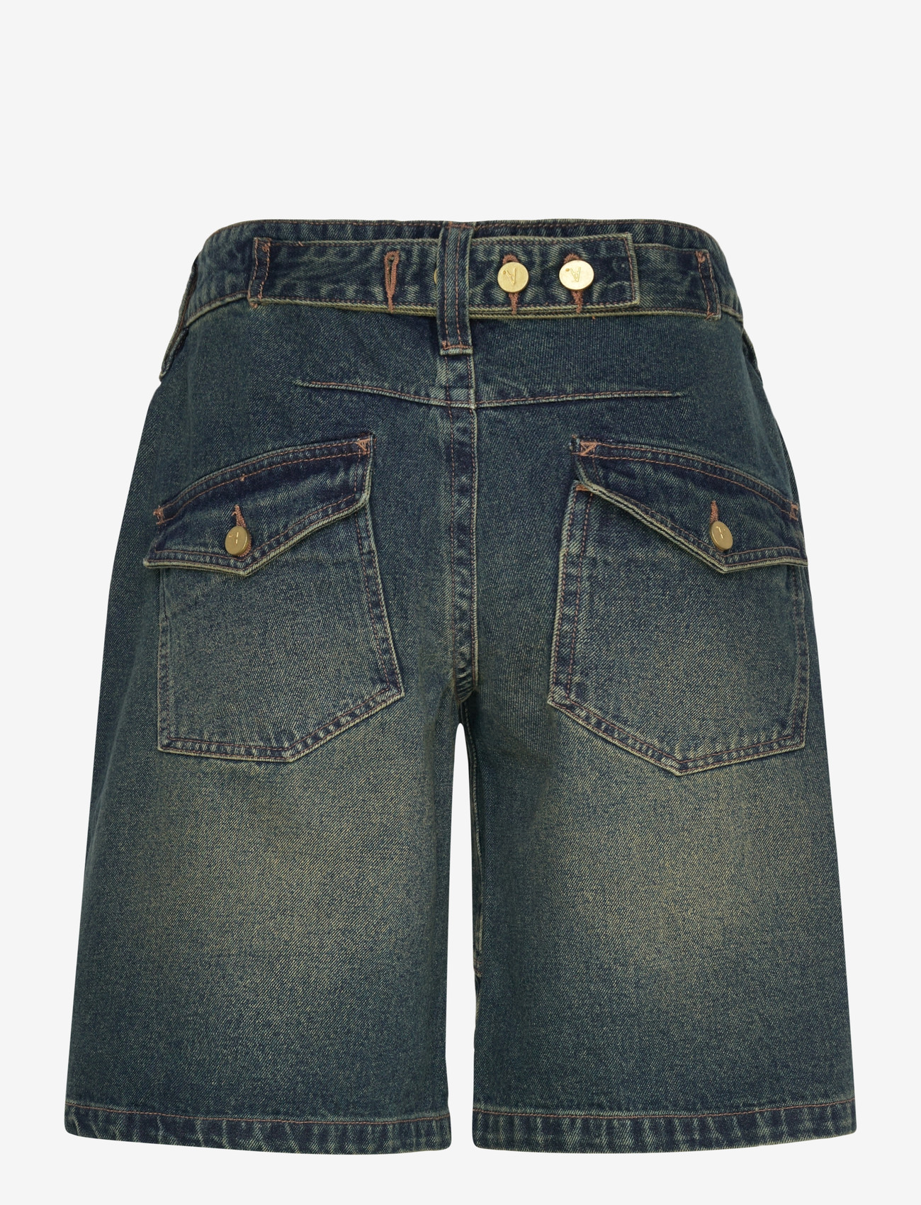 ABRAND - 00 SUPER LOW BAGGY JORT RILEY ENGINEERED RILEY - jeansshorts - blue - 1