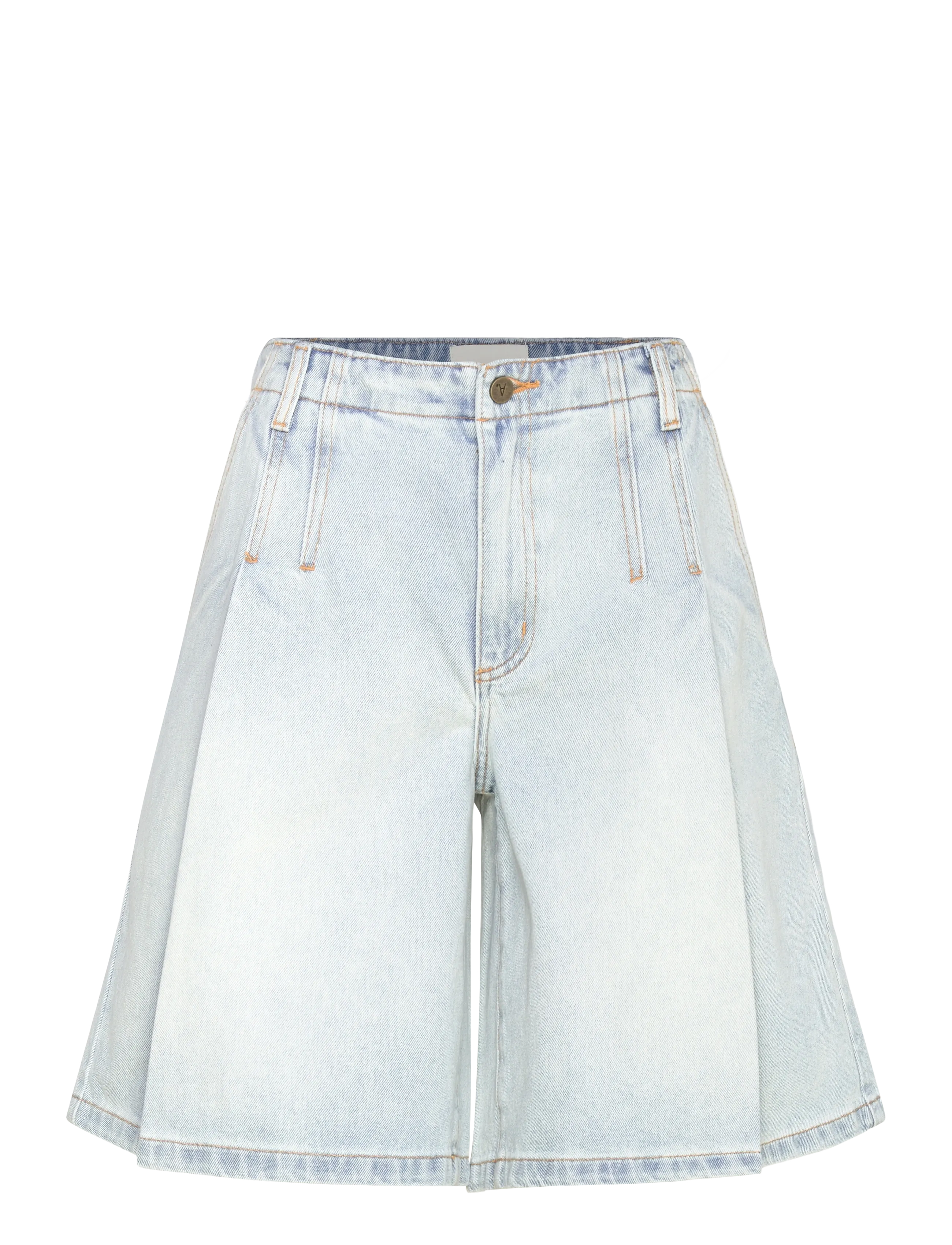 ABRAND 95 MID PLEATED SHORT JANET JANET - Kläder - BLUE / blue