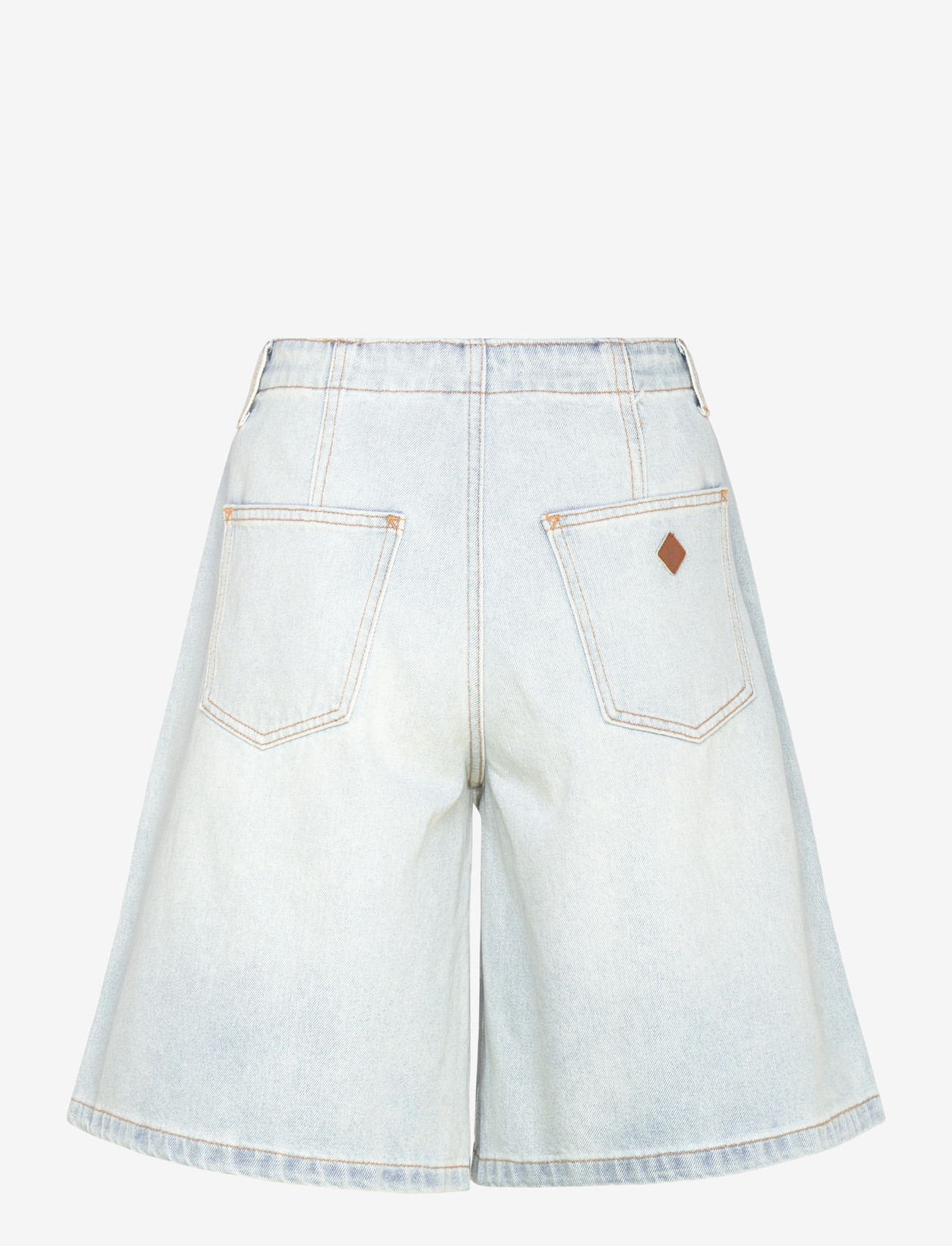 ABRAND - 95 MID PLEATED SHORT JANET JANET - jeansshorts - blue - 1