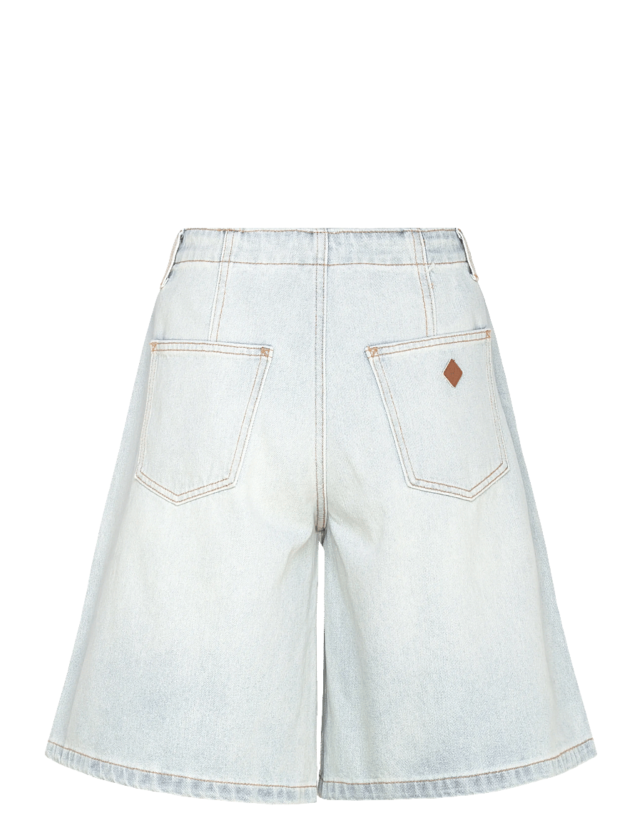 ABRAND - 95 MID PLEATED SHORT JANET JANET - jeansshorts - blue - 2