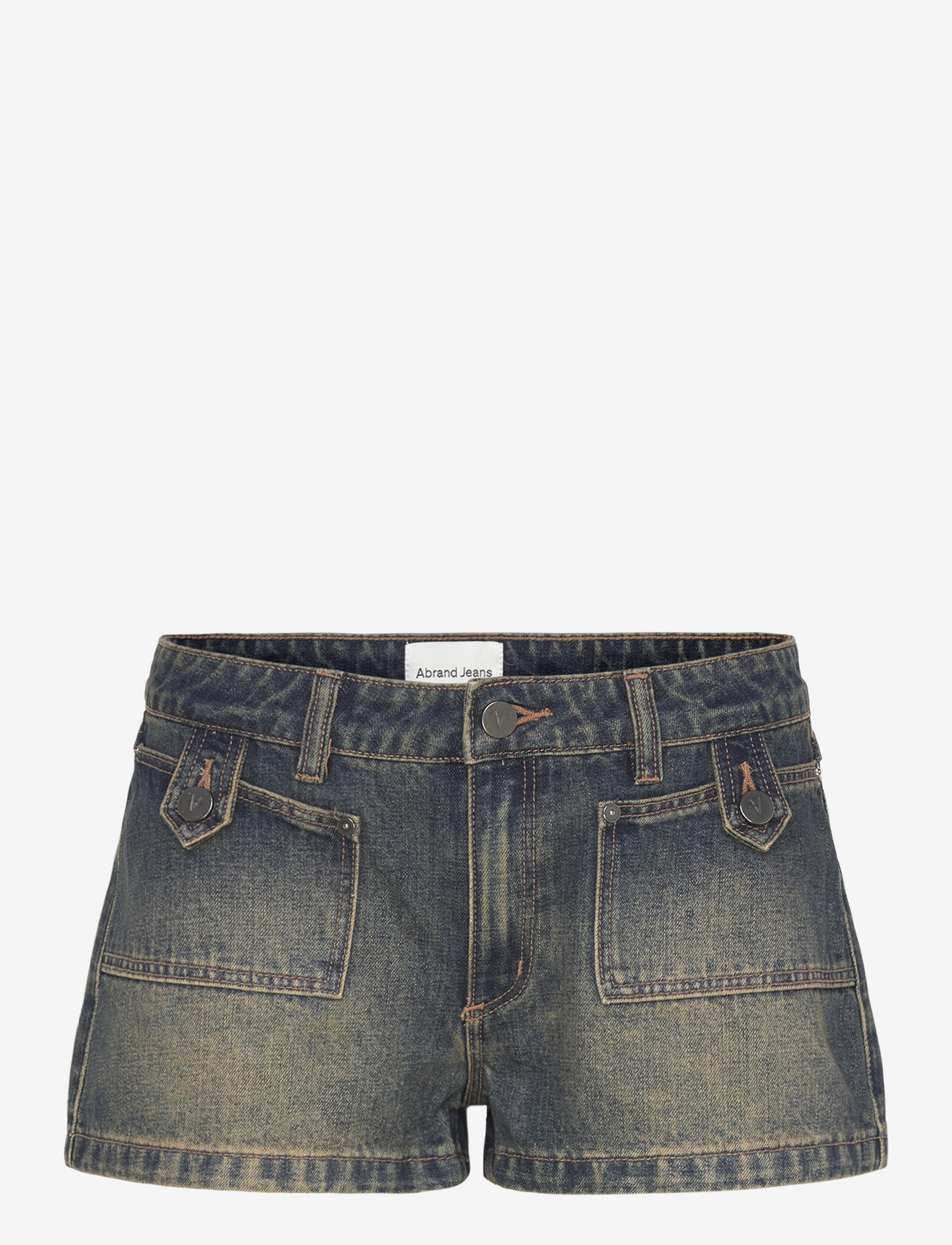 ABRAND - 99 LOW SHORT KANDI KANDI - shorts - blue - 0