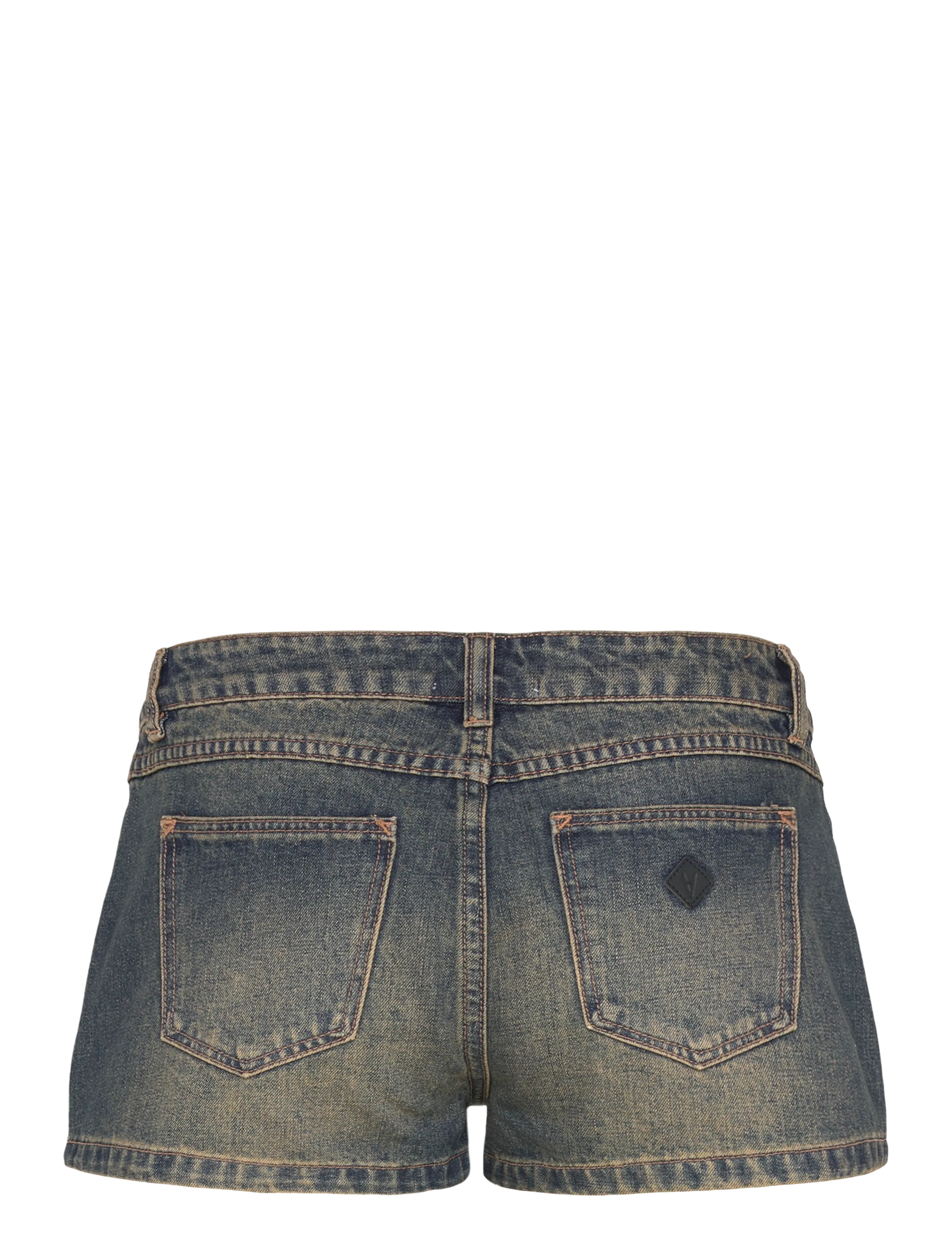 ABRAND - 99 LOW SHORT KANDI KANDI - shorts - blue - 1