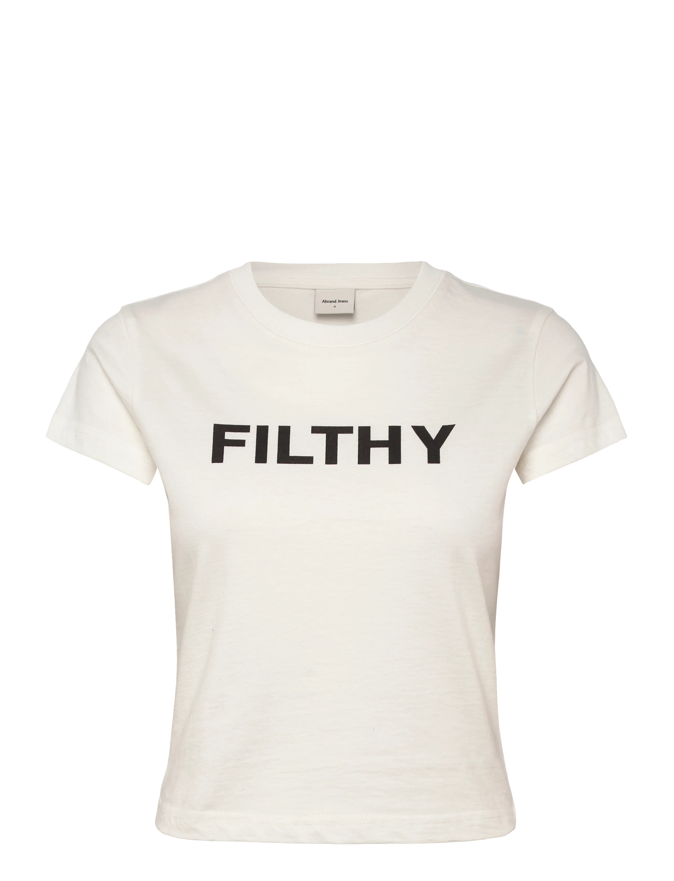 ABRAND FILTHY BABY TEE WHITE SAND - Nyheter - WHITE / white