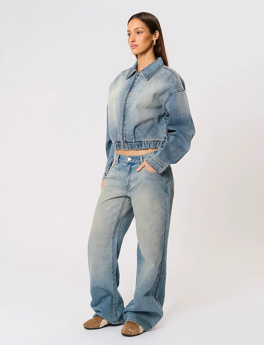 ABRAND - DENIM JACKET KIT RCYKIT - kevadjoped - blue - 3