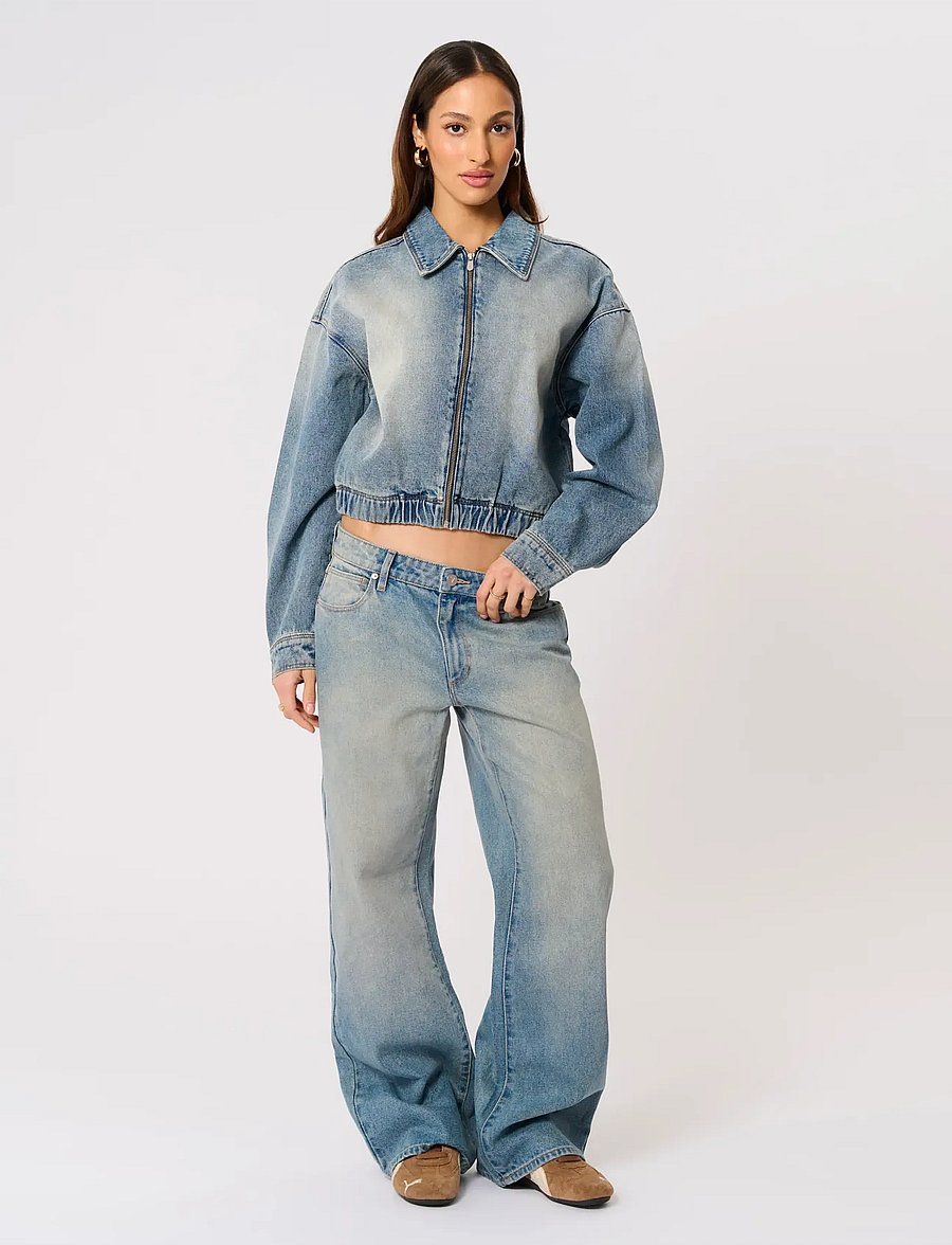 ABRAND - DENIM JACKET KIT RCYKIT - kevadjoped - blue - 4