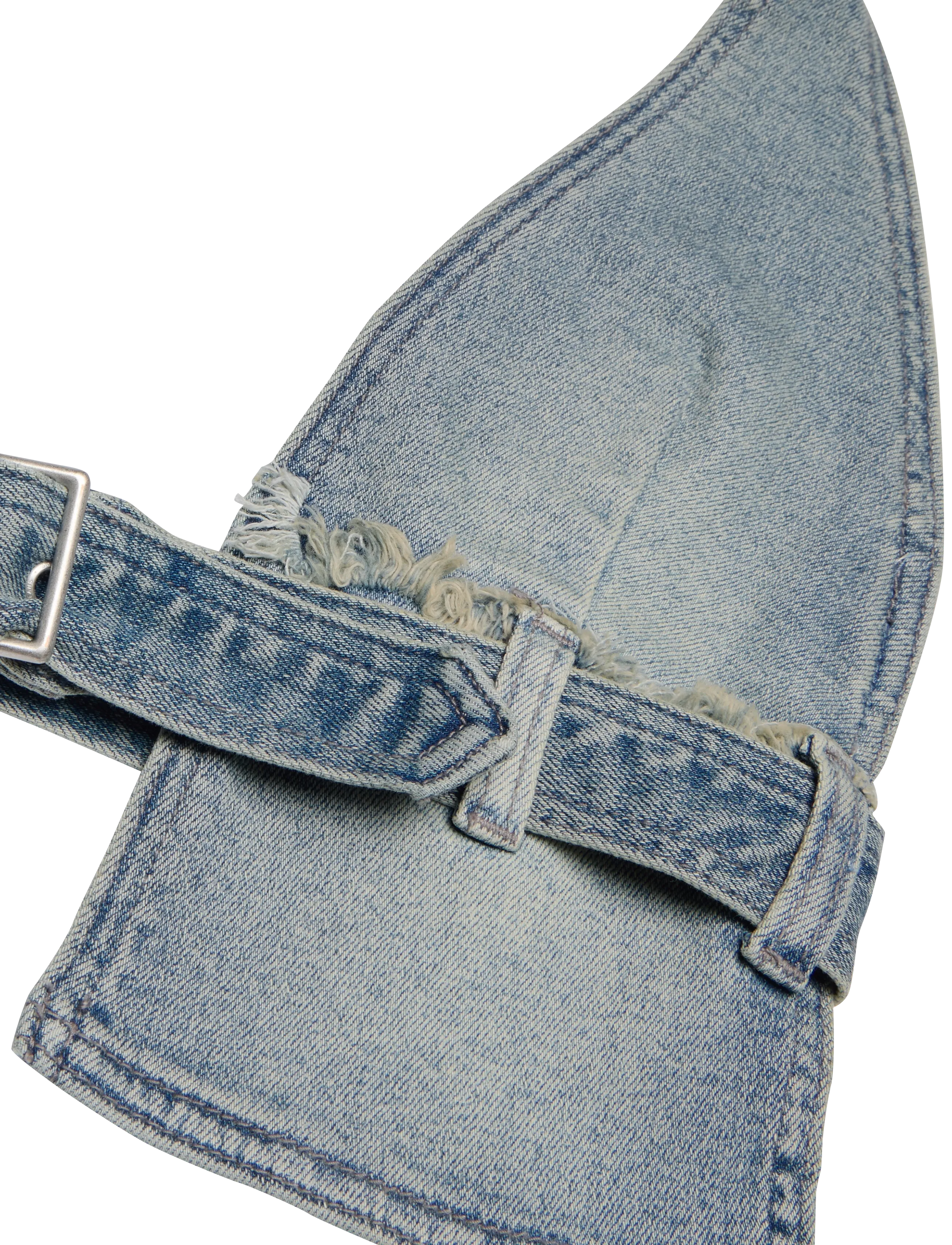 ABRAND - HALTER BELT TOP MIKEYMIKEY - crop tops - blue - 5