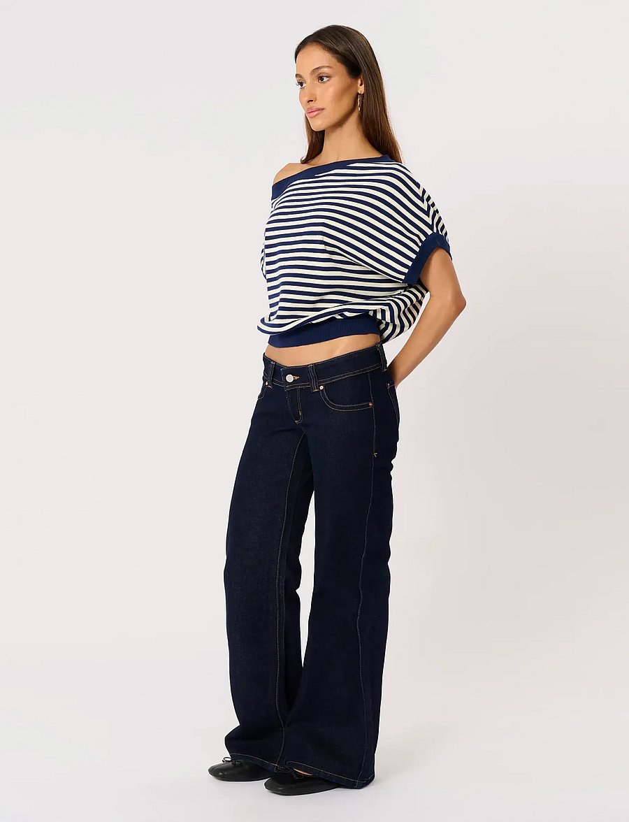ABRAND - 00 SUPER LOW WIDE RICHIE RCYRICHIE - hosen mit weitem bein - blue - 4