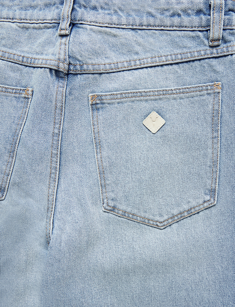 ABRAND - 95 MID BARREL JODY JODY BLUE - barrel jeans - blue - 4