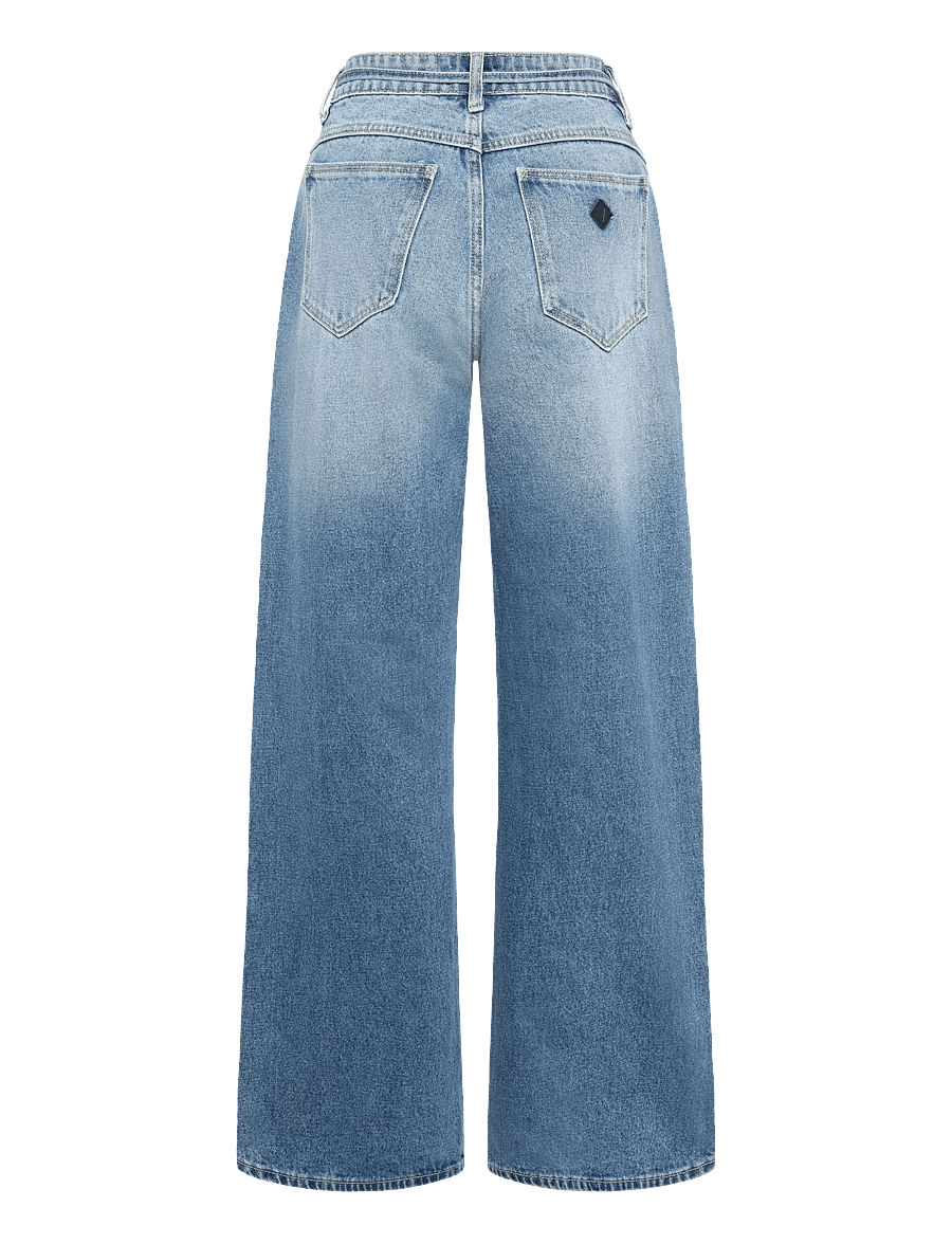 ABRAND - 99 LOW BAGGY NICOLA WORN TIE RCYNICOLA - vida jeans - blue - 2