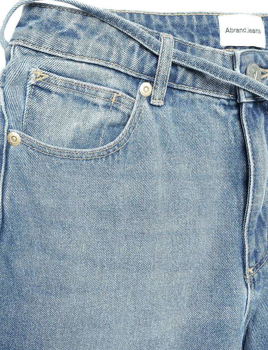 ABRAND - 99 LOW BAGGY NICOLA WORN TIE RCYNICOLA - vida jeans - blue - 5