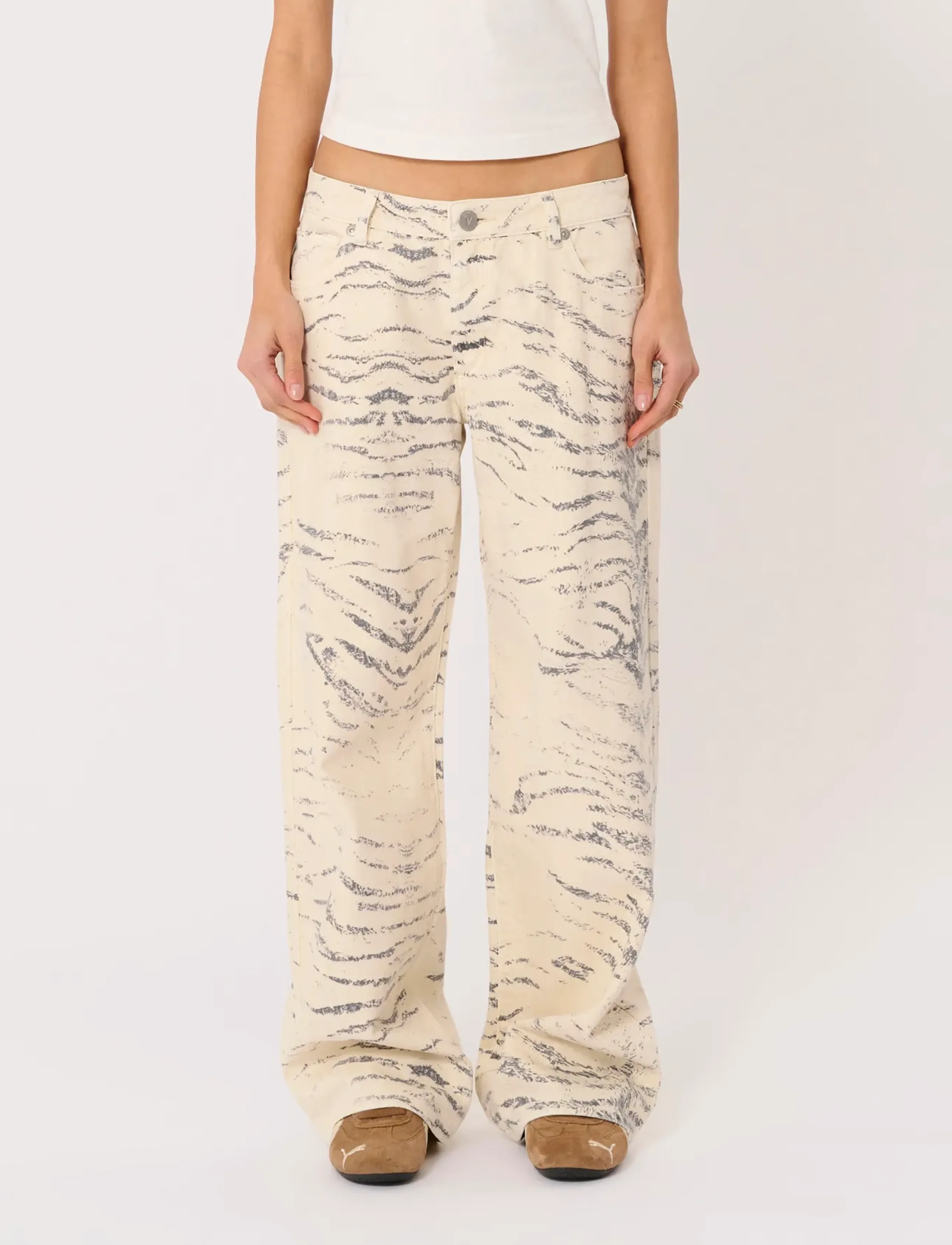 ABRAND - 99 LOW BAGGY VALENTINA RCYVALENTINA - brede jeans - multi - 4