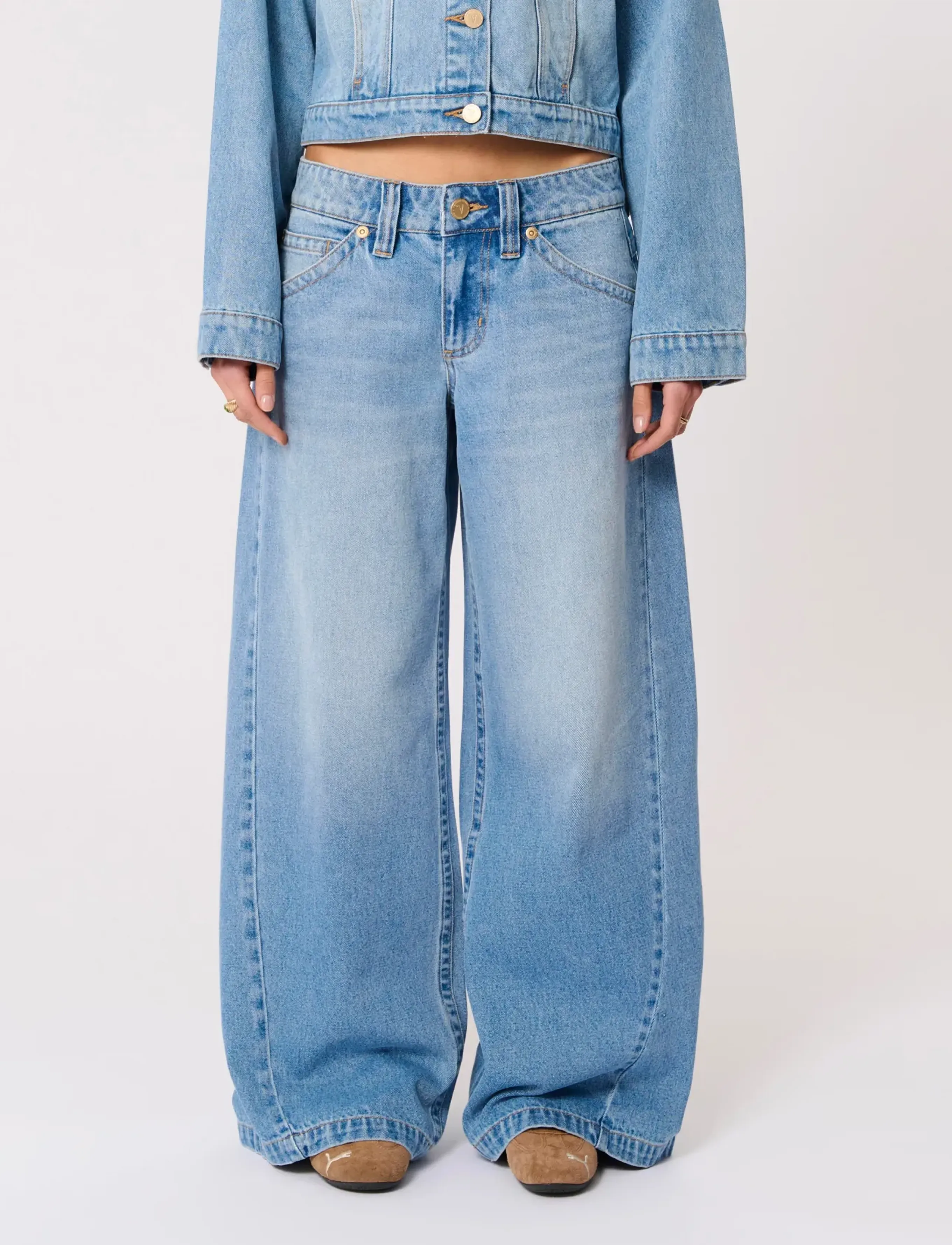 ABRAND - 99 LOW MEGA BAGGY JODY RCYJODY BLUE - brede jeans - blue - 3