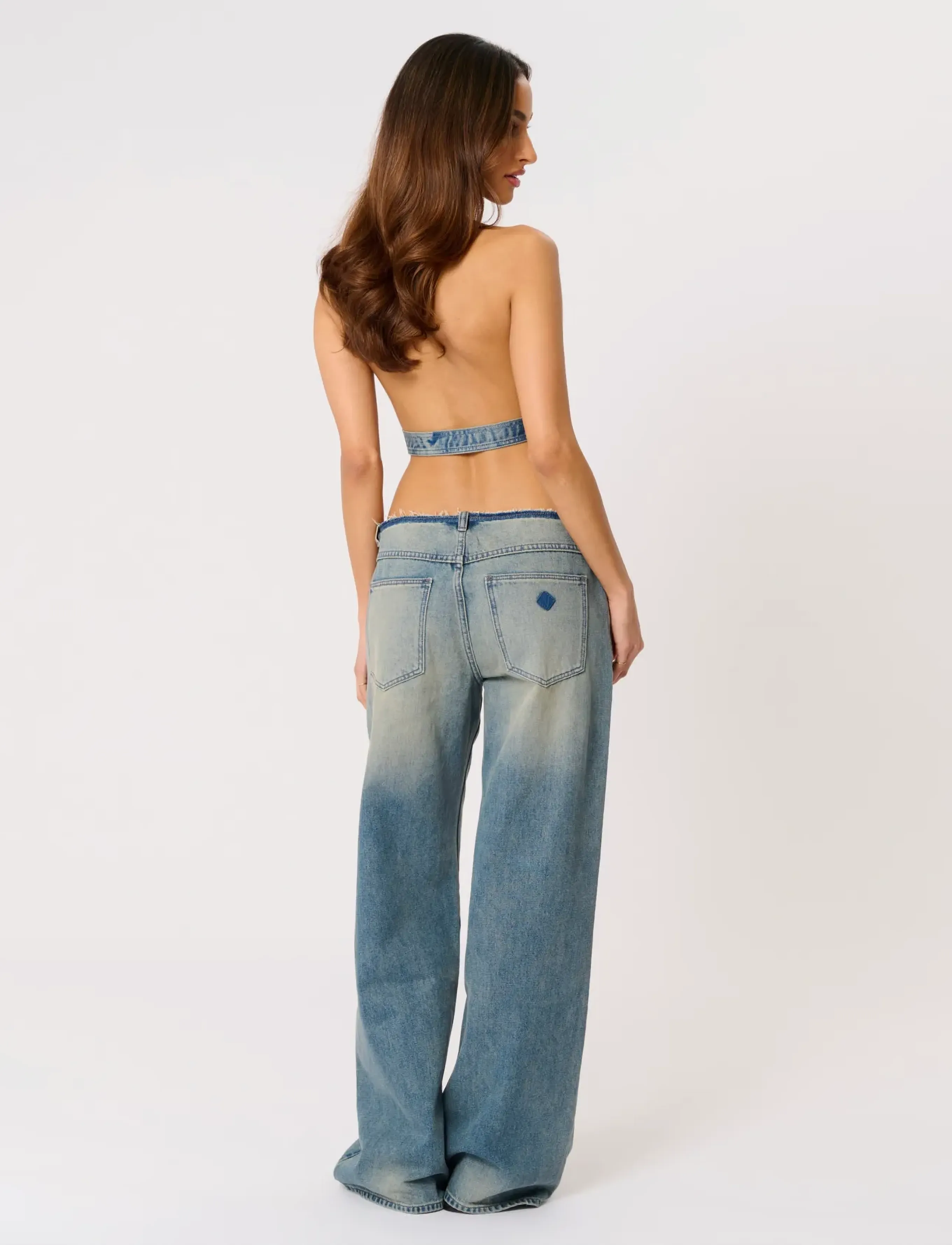 ABRAND - 99 LOW BAGGY MIKEYMIKEY - brede jeans - blue - 3