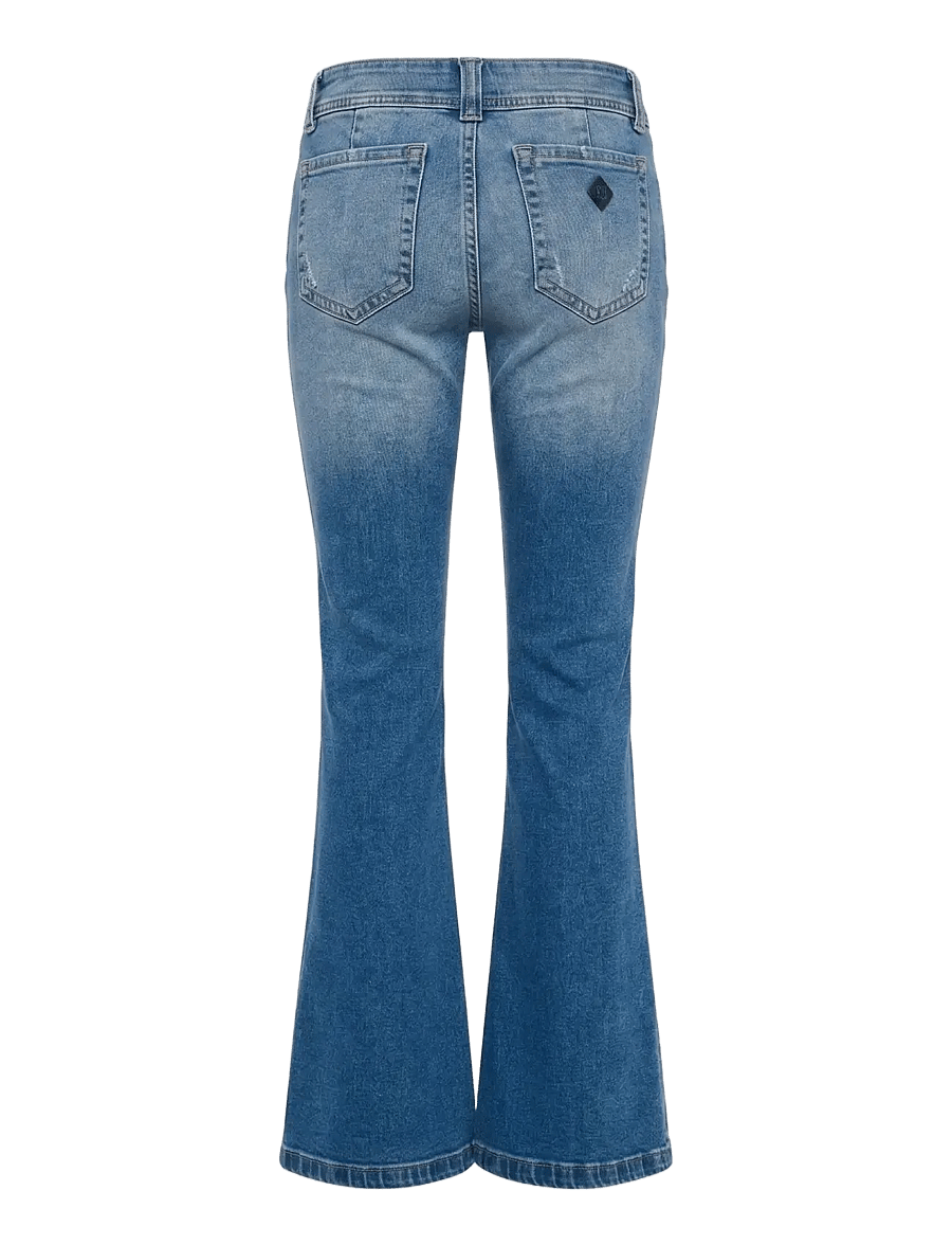 ABRAND - 00 SUPER LOW KICK NICOLANICOLA - bootcut-jeans - blue - 2