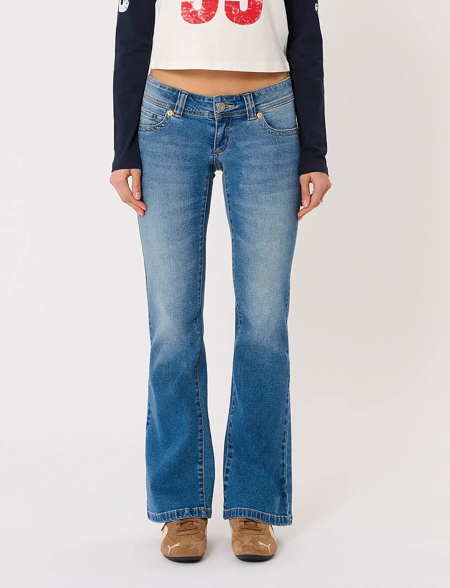 ABRAND - 00 SUPER LOW KICK NICOLANICOLA - bootcut-jeans - blue - 4