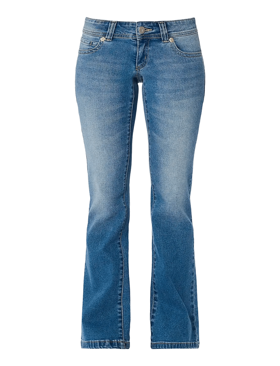 ABRAND - 00 SUPER LOW KICK TALL NICOLANICOLA - bootcut-jeans - blue - 1