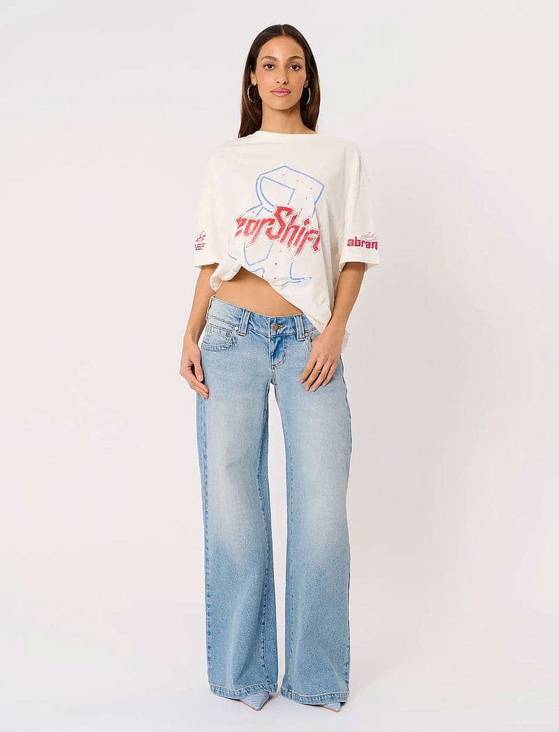 ABRAND - 00 SUPER LOW WIDE TALL JODYJODY BLUE - brede jeans - blue - 0