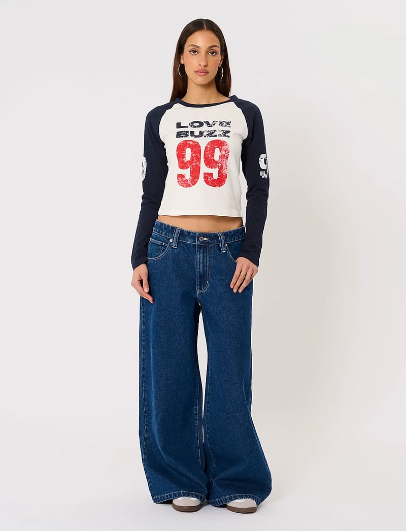 ABRAND - LOVE BUZZ RAGLANWHITE/NAVY - langærmede toppe - multi - 3
