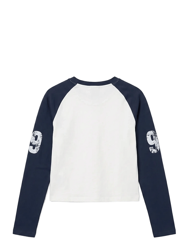 ABRAND - LOVE BUZZ RAGLANWHITE/NAVY - langærmede toppe - multi - 2