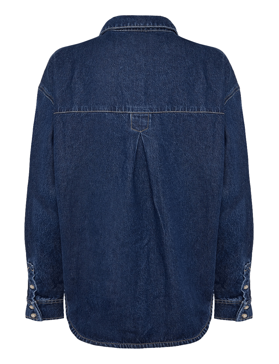 ABRAND - OVERSIZED SHIRT TAVI - overshirts - blue - 1
