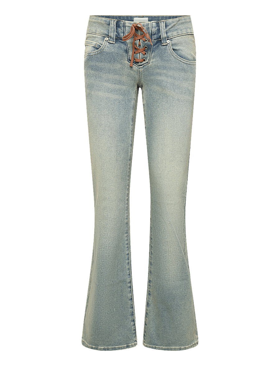 ABRAND - 00 SUPER LOW KICK RHIANNON - flared jeans - blue - 0