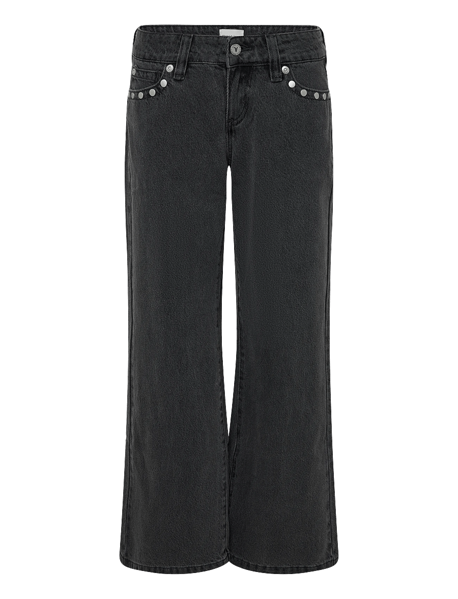 ABRAND - 00 SUPER LOW WIDE NIXIE STUD RCY - hosen mit weitem bein - grey - 0