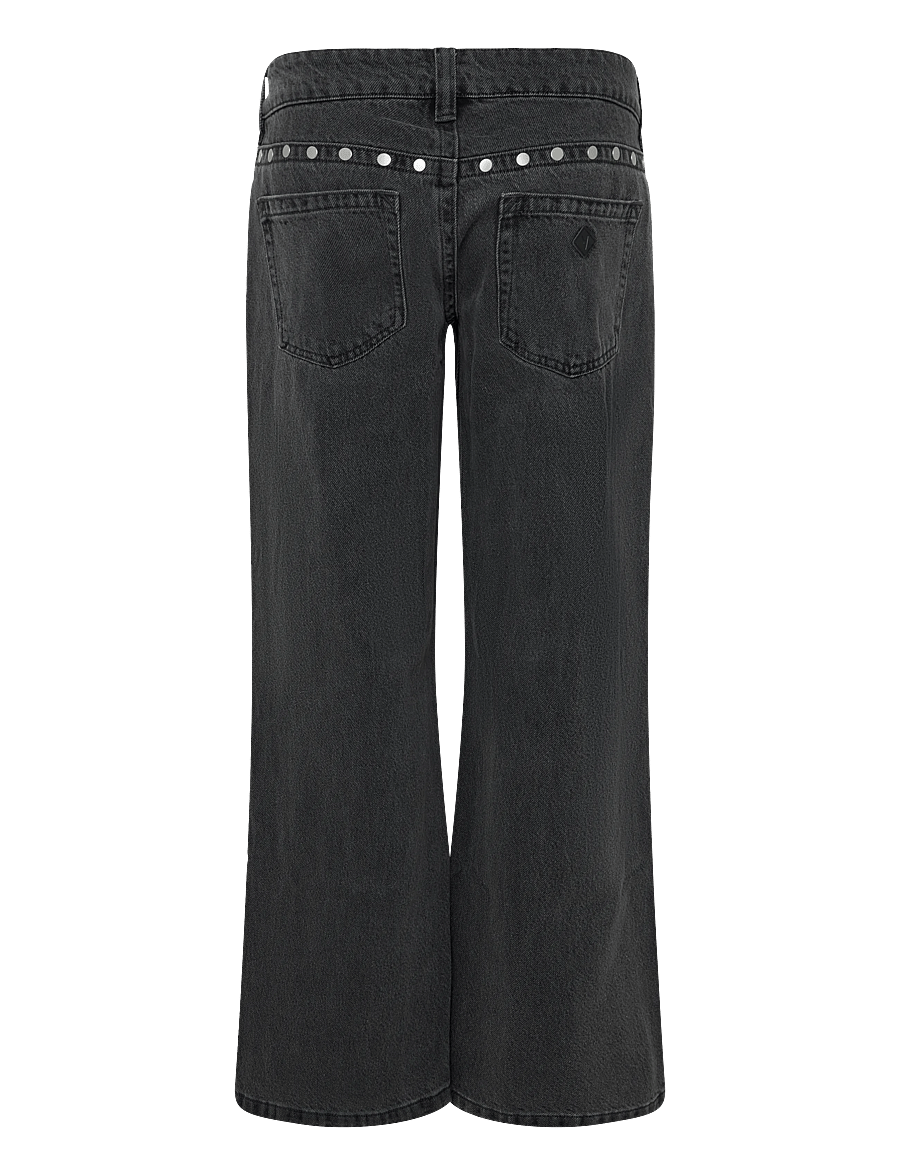 ABRAND - 00 SUPER LOW WIDE NIXIE STUD RCY - hosen mit weitem bein - grey - 1