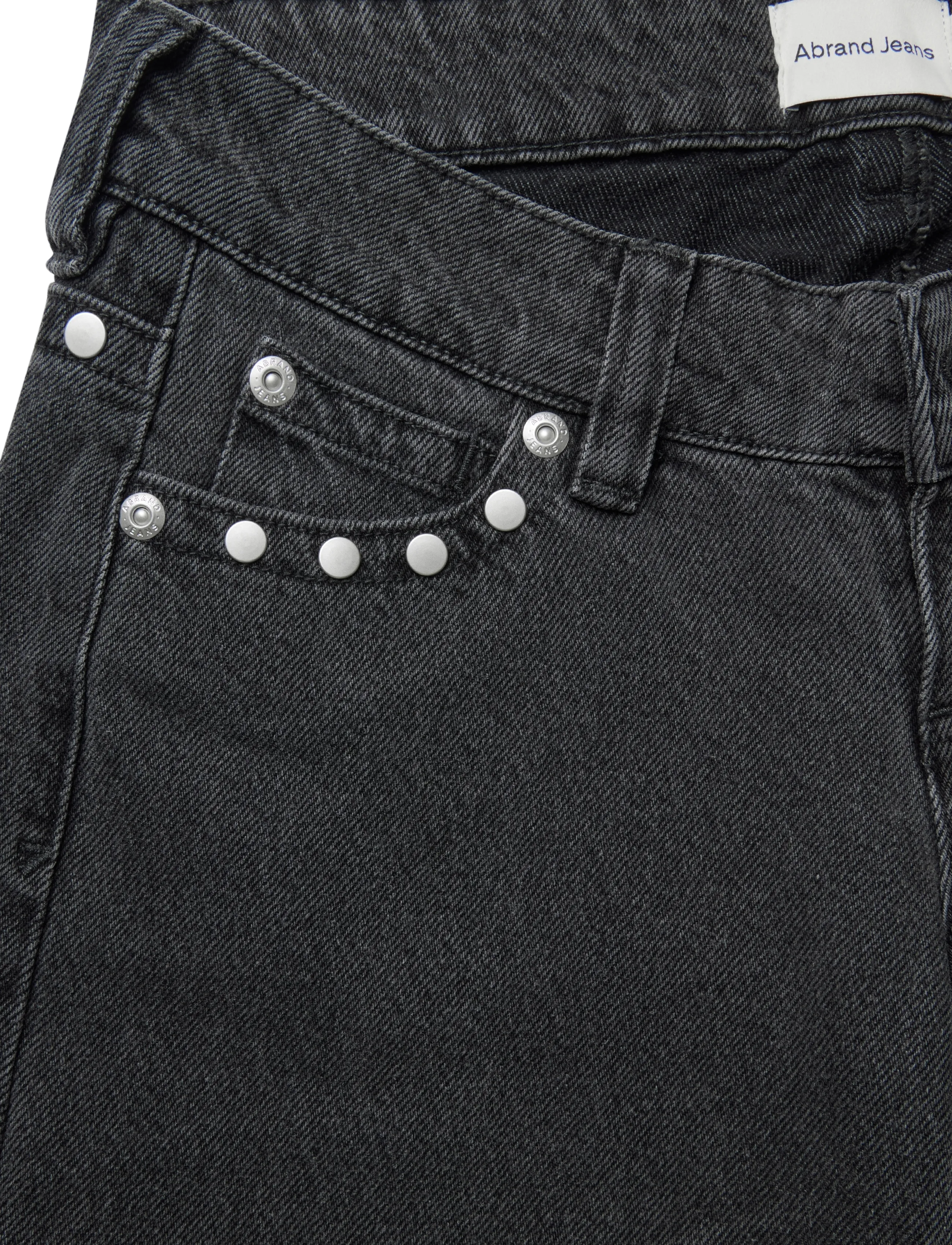 ABRAND - 00 SUPER LOW WIDE NIXIE STUD RCY - hosen mit weitem bein - grey - 2