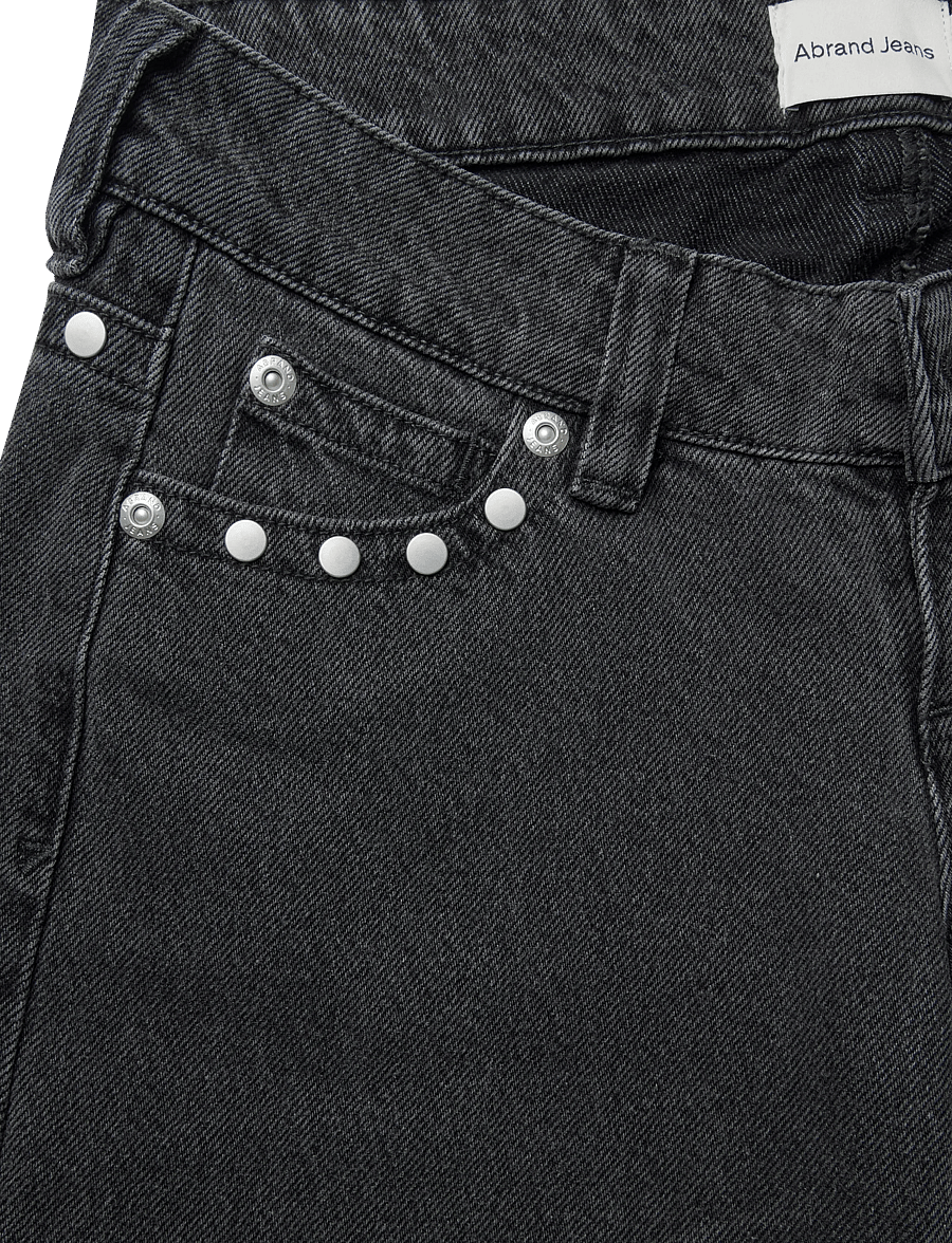 ABRAND - 00 SUPER LOW WIDE NIXIE STUD RCY - hosen mit weitem bein - grey - 2