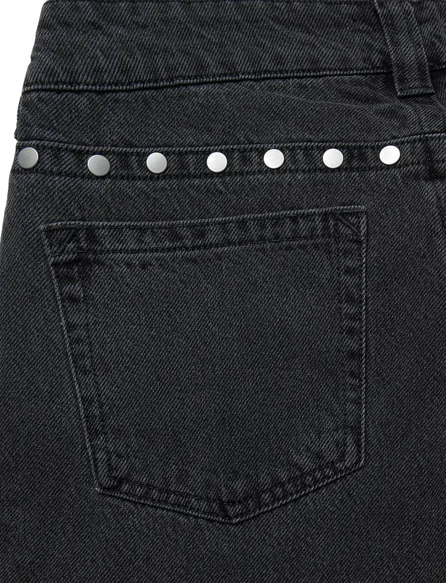 ABRAND - 00 SUPER LOW WIDE NIXIE STUD RCY - hosen mit weitem bein - grey - 4