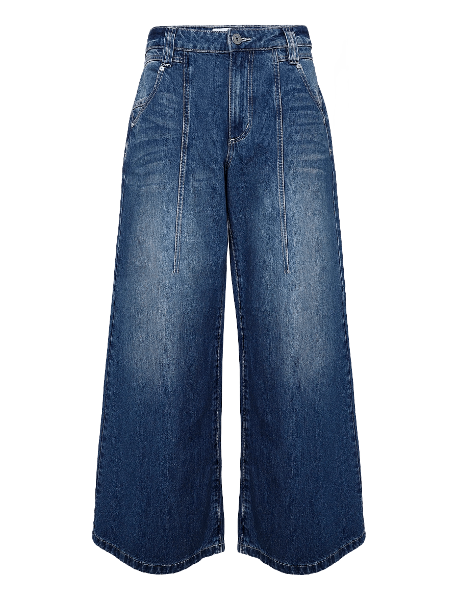 ABRAND - 99 LOW SUPER BAGGY EVELYN RCY - brede jeans - blue - 0