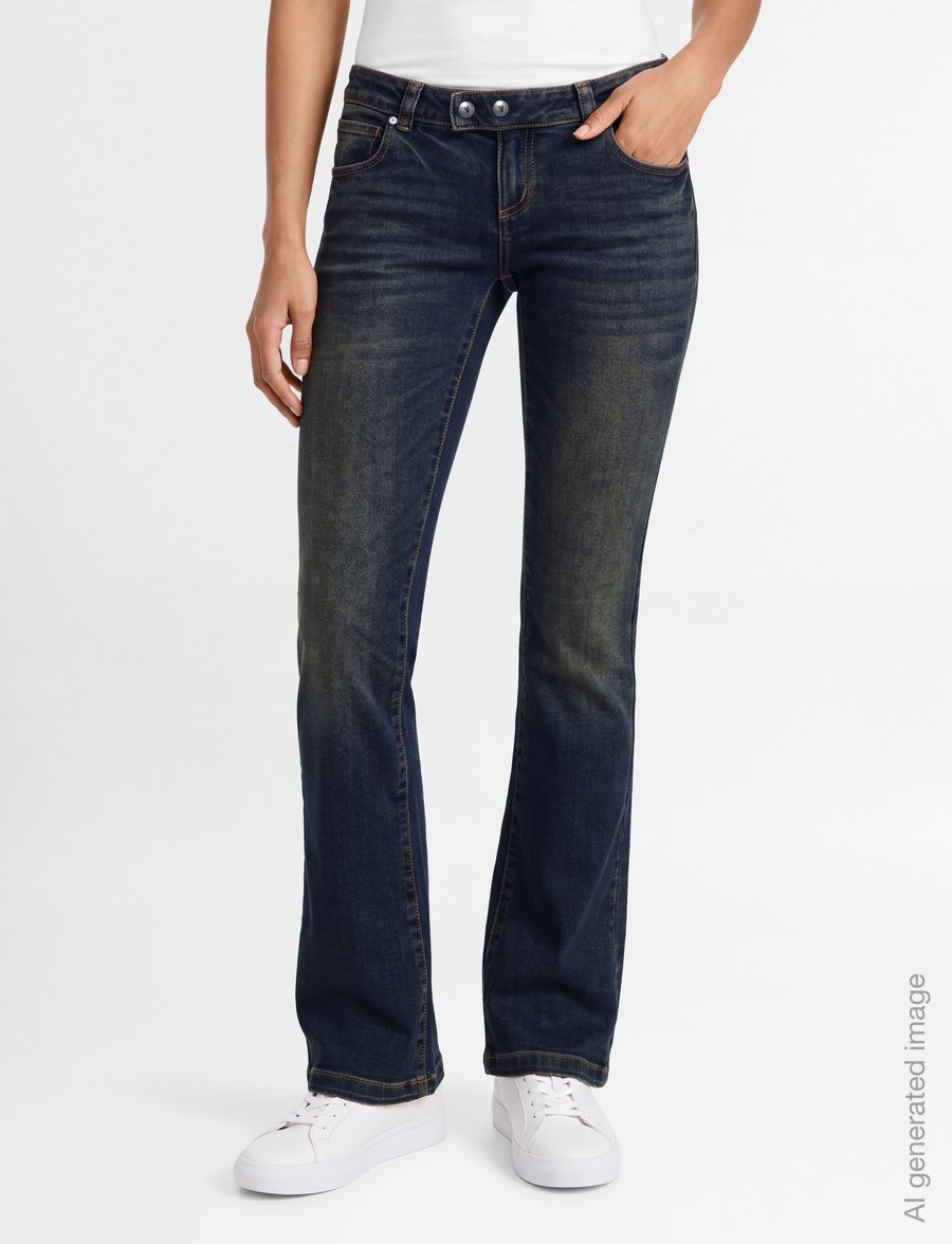 ABRAND - 00 SUPER LOW KICK TALL KIRI - bootcut-jeans - blue - 3