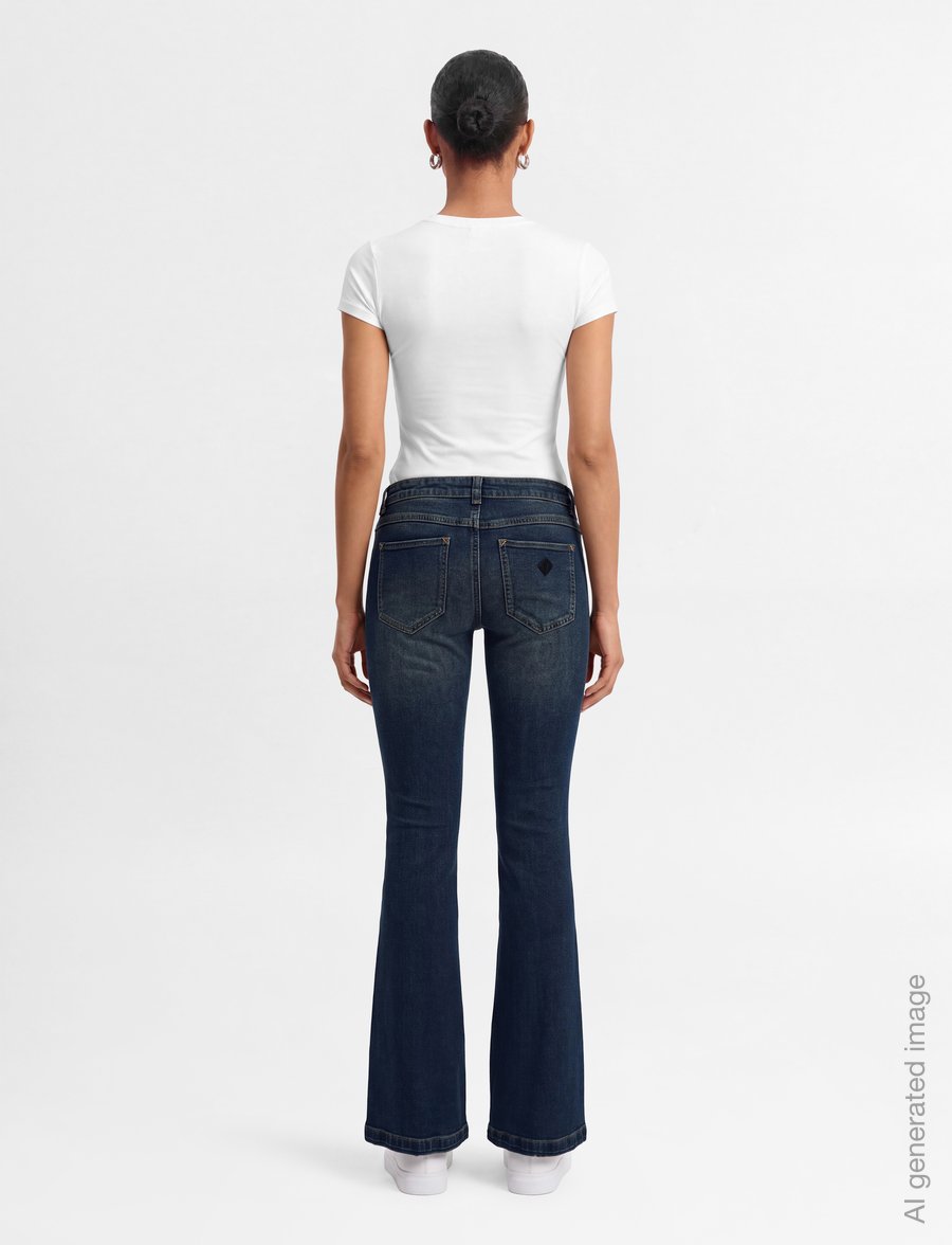 ABRAND - 00 SUPER LOW KICK TALL KIRI - bootcut-jeans - blue - 4