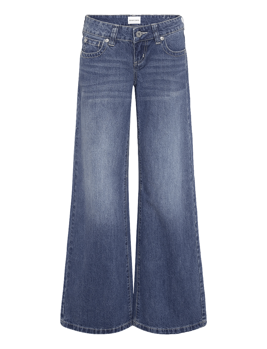 ABRAND - 00 SUPER LOW WIDE TALL EVELYN RCY - hosen mit weitem bein - blue - 0