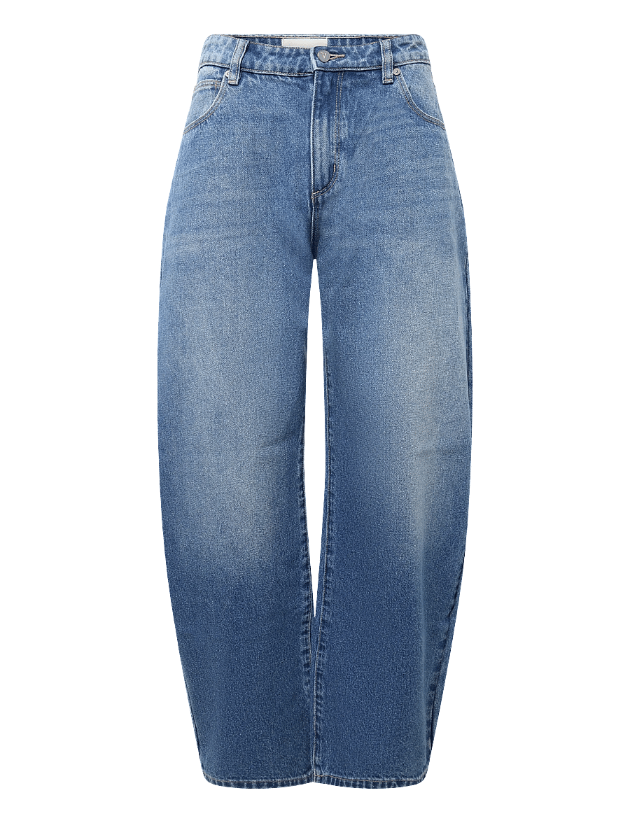 ABRAND - 95 MID BARREL IVY IVY - barrel jeans - blue - 0