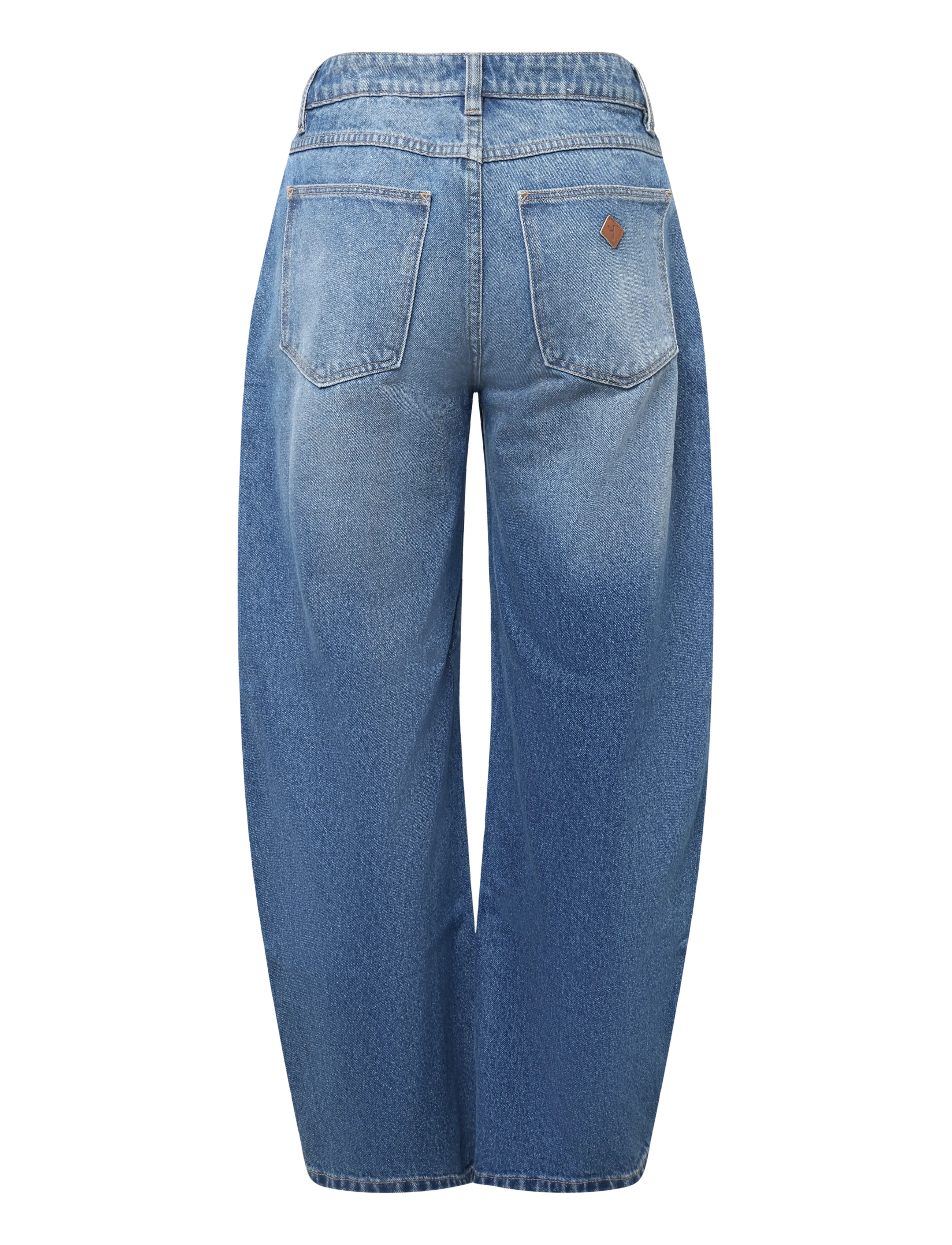 ABRAND - 95 MID BARREL IVY IVY - barrel jeans - blue - 1